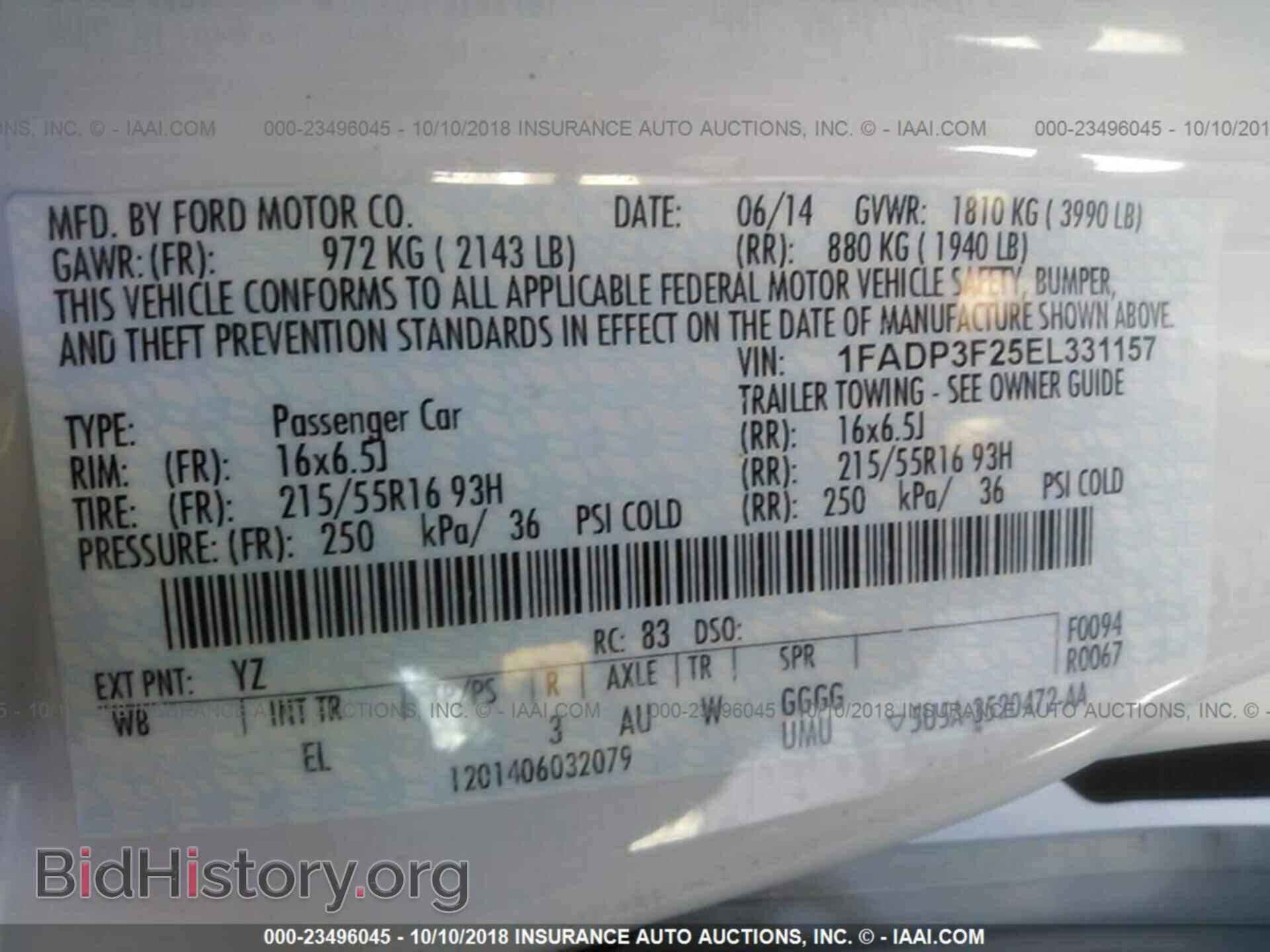 2014 Ford Focus - VIN: 1FADP3F25EL331157 - Фото 9