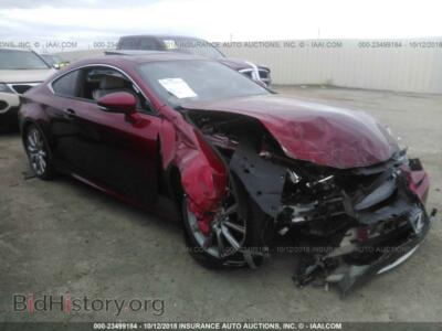 2015 Lexus RC, бордовый — VIN JTHHE5BC9F5000579, IAAI