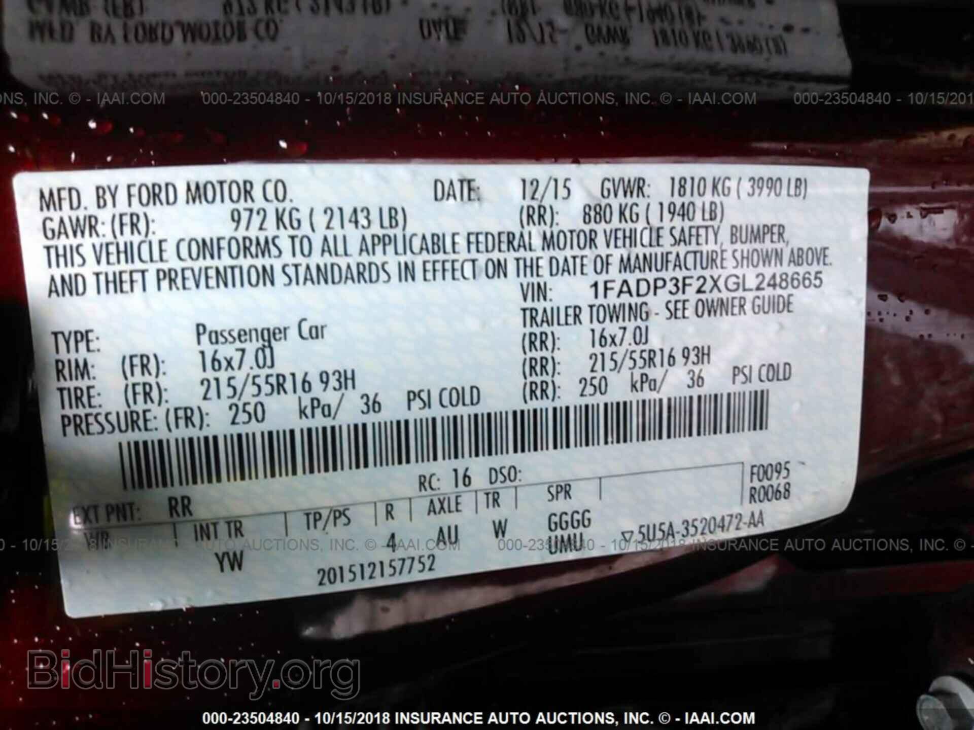 2016 Ford Focus - VIN: 1FADP3F2XGL248665 - Photo 9