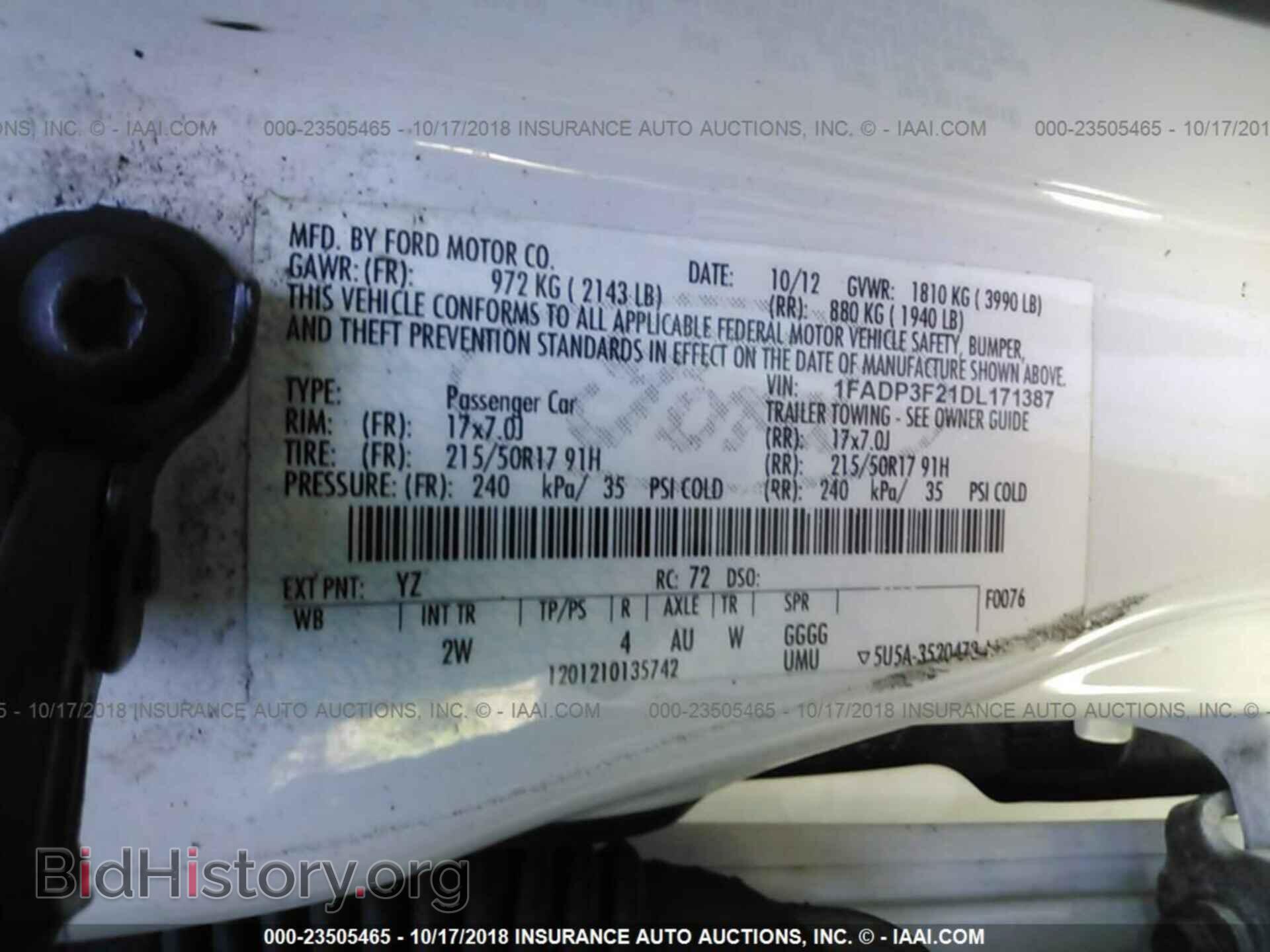 2013 Ford Focus - VIN: 1FADP3F21DL171387 - Фото 9