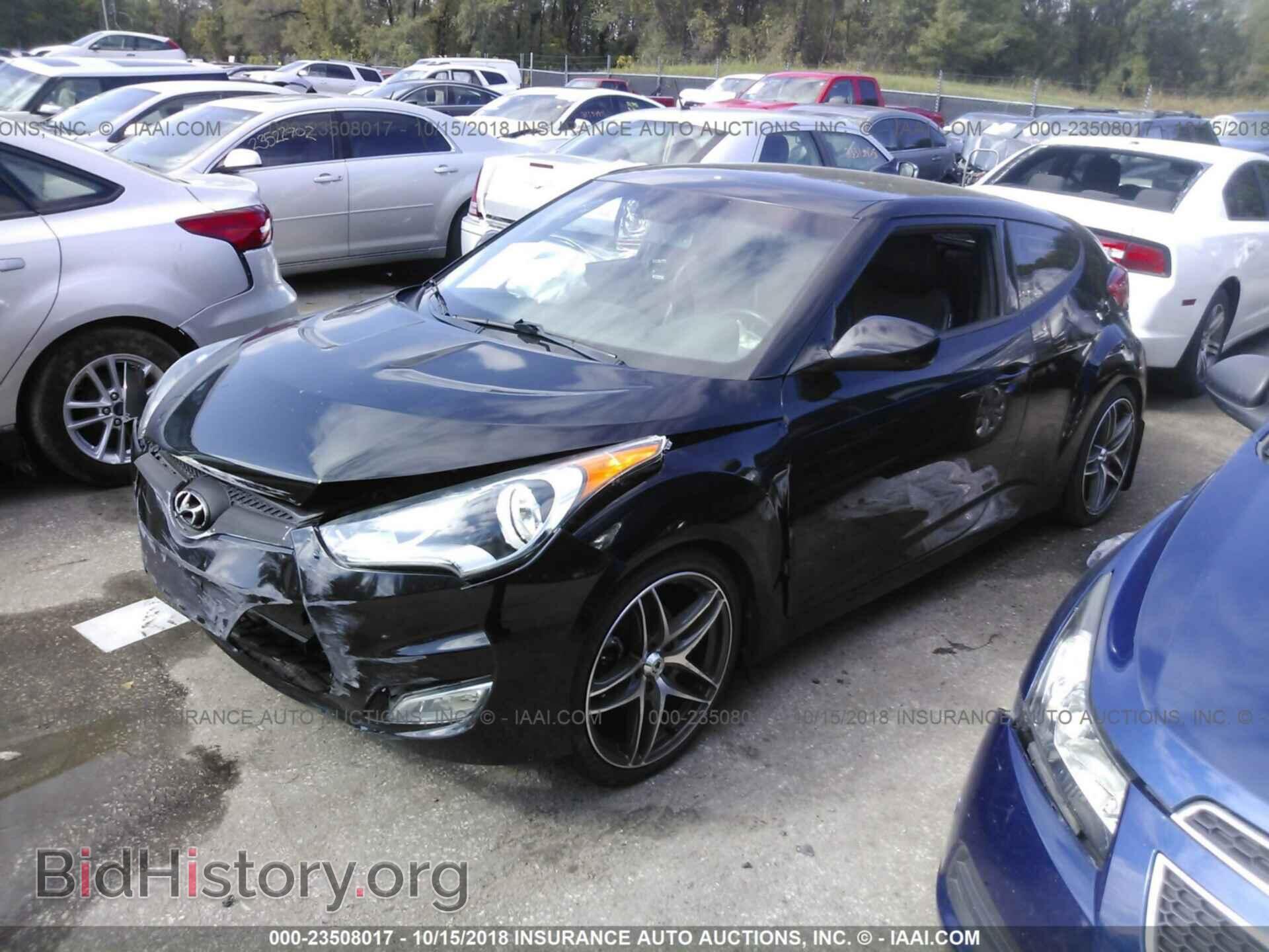 2013 HYUNDAI VELOSTER - VIN: KMHTC6AD2DU085474 - Фото 2