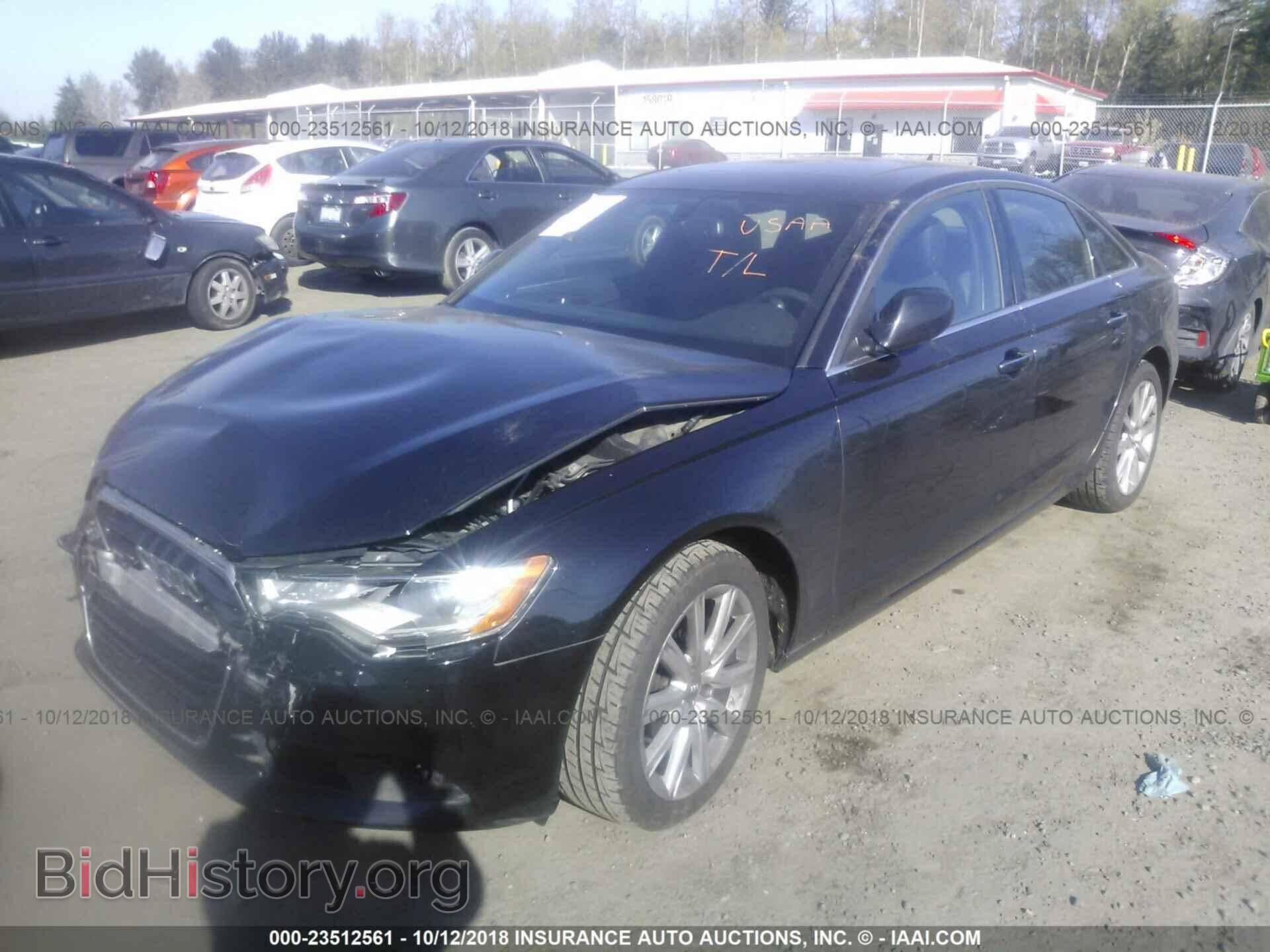 2013 Audi A6 - VIN: WAUGFAFC6DN137017 - Фото 2
