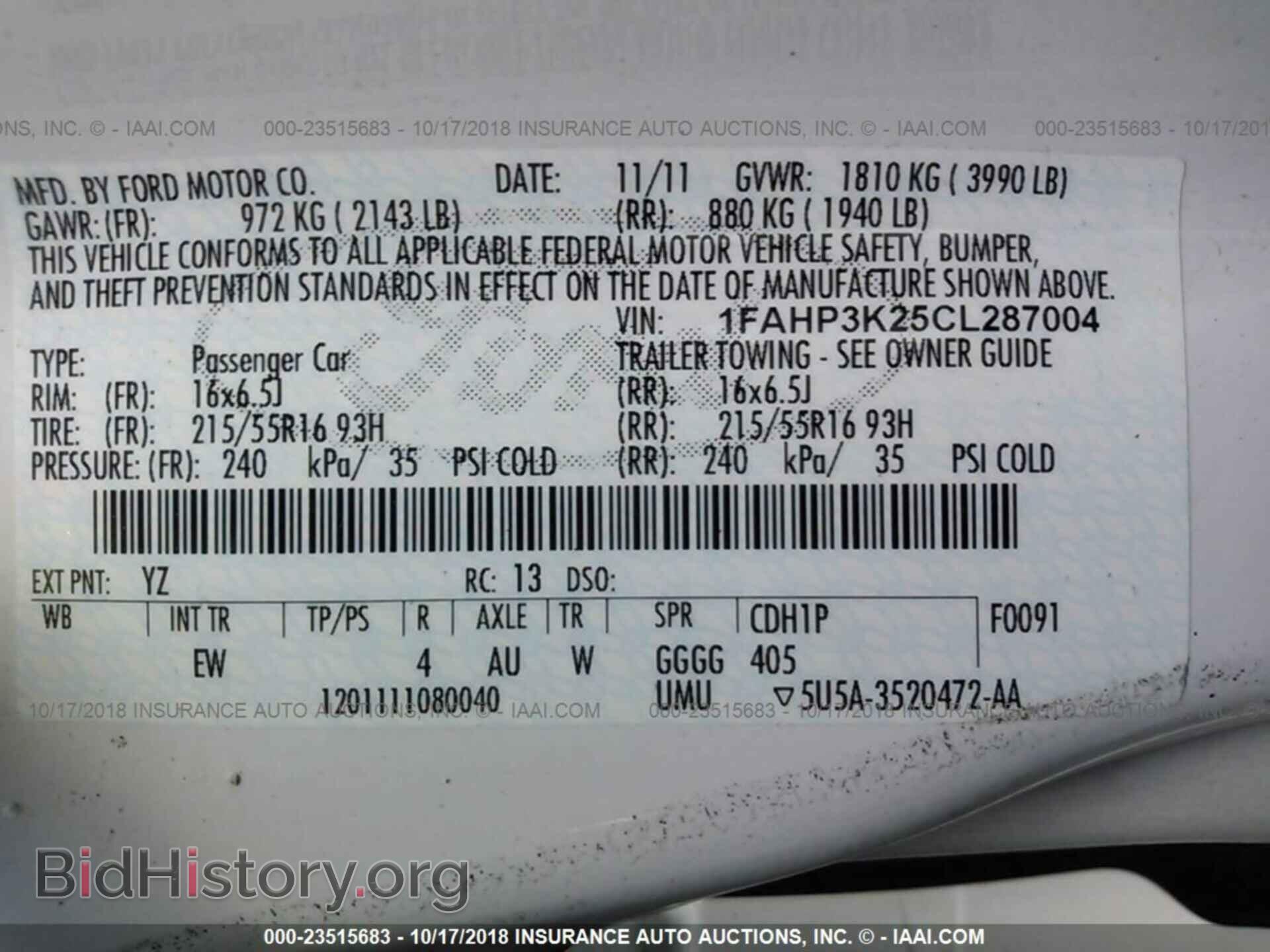 2012 Ford Focus - VIN: 1FAHP3K25CL287004 - Photo 9