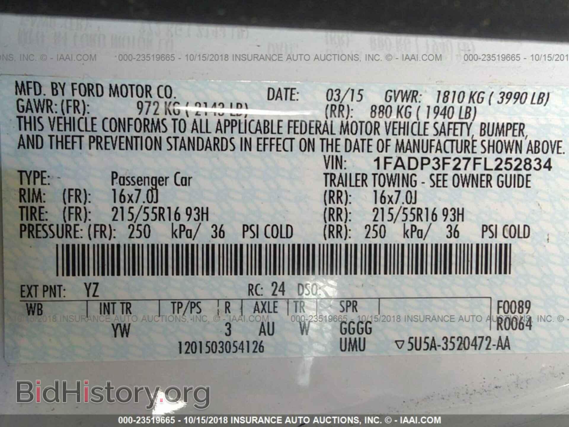 2015 Ford Focus - VIN: 1FADP3F27FL252834 - Photo 9