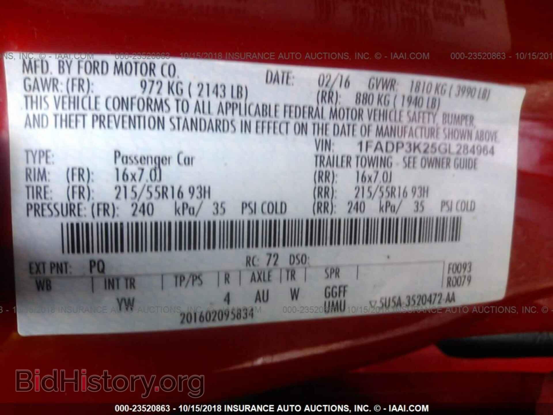 2016 Ford Focus - VIN: 1FADP3K25GL284964 - Photo 9