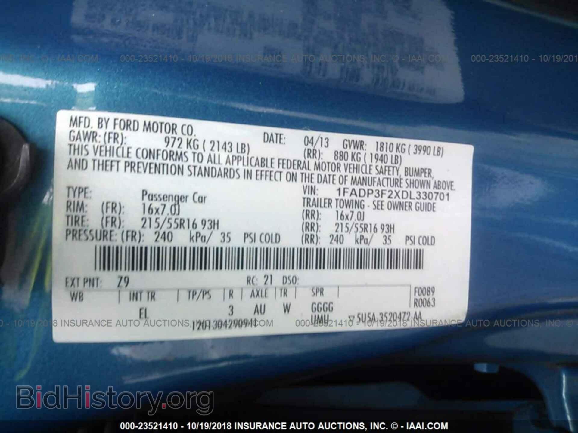 2013 Ford Focus - VIN: 1FADP3F2XDL330701 - Photo 9