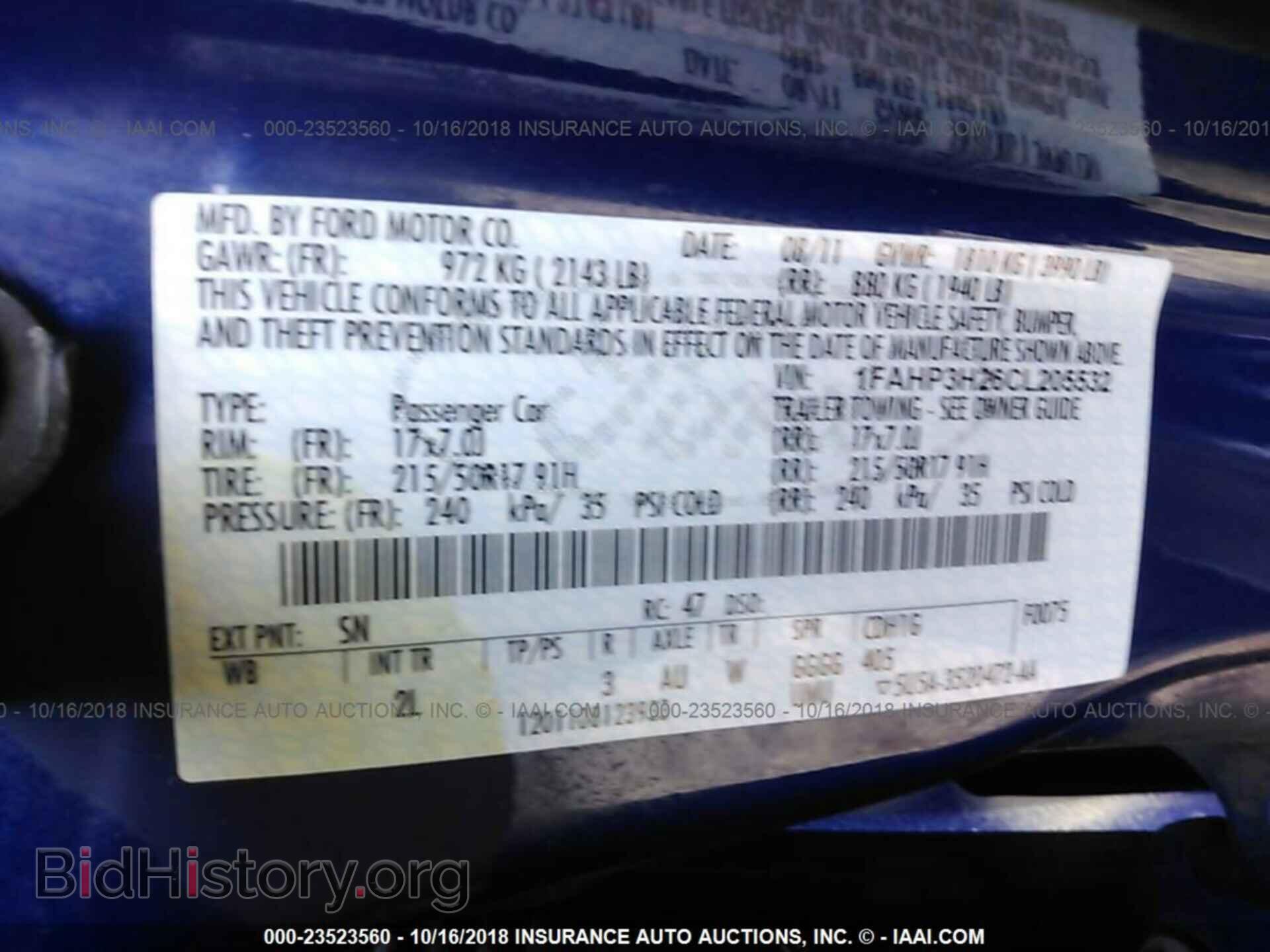 2012 Ford Focus - VIN: 1FAHP3H26CL205532 - Photo 9