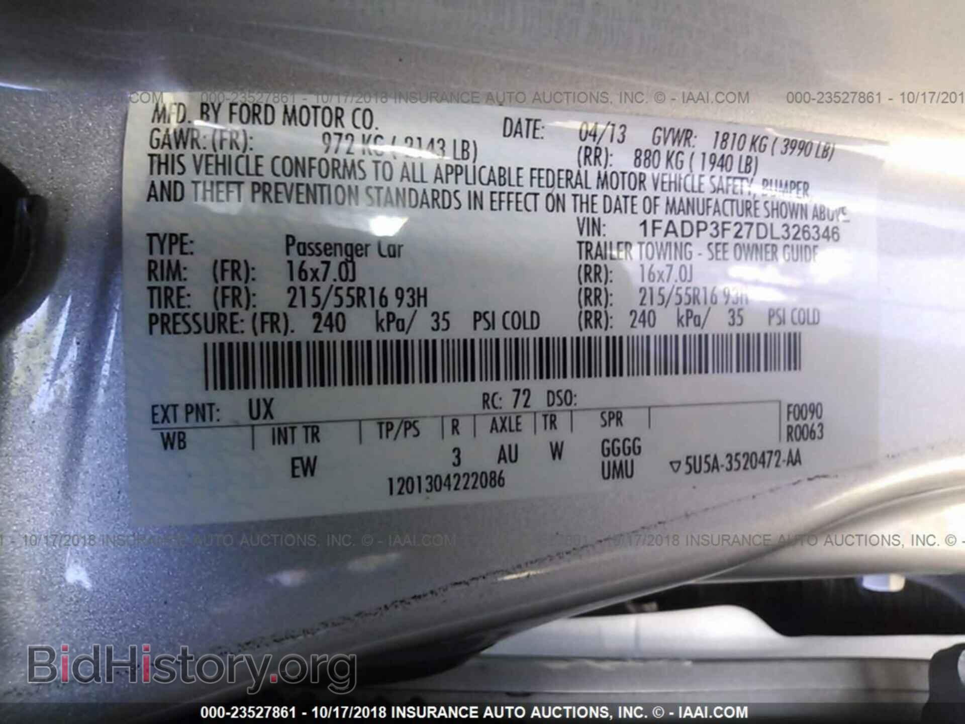 2013 Ford Focus - VIN: 1FADP3F27DL326346 - Photo 9