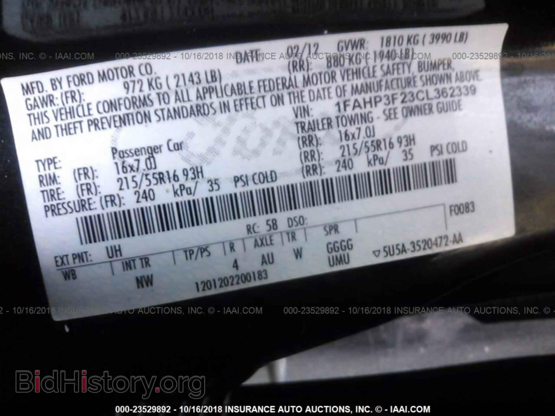 2012 Ford Focus - VIN: 1FAHP3F23CL362339 - Photo 9