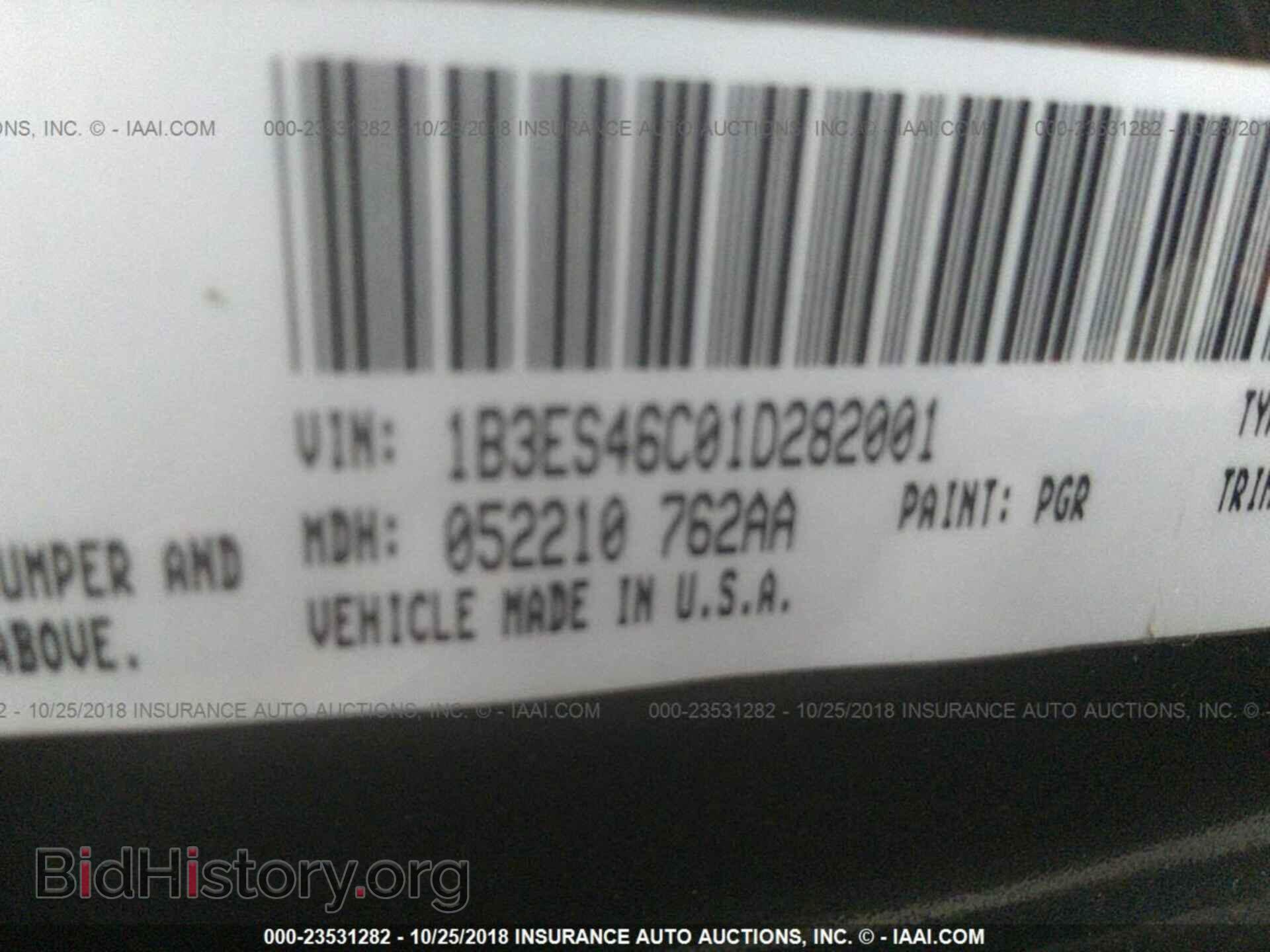 2001 DODGE NEON - VIN: 1B3ES46C01D282001 - Фото 9