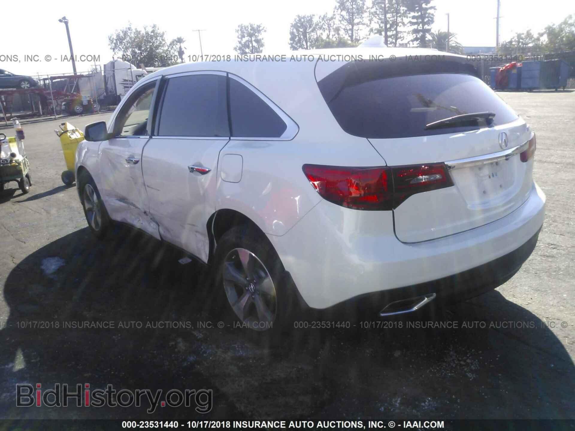 2015 Acura Mdx - VIN: 5FRYD3H25FB009333 - Фото 3