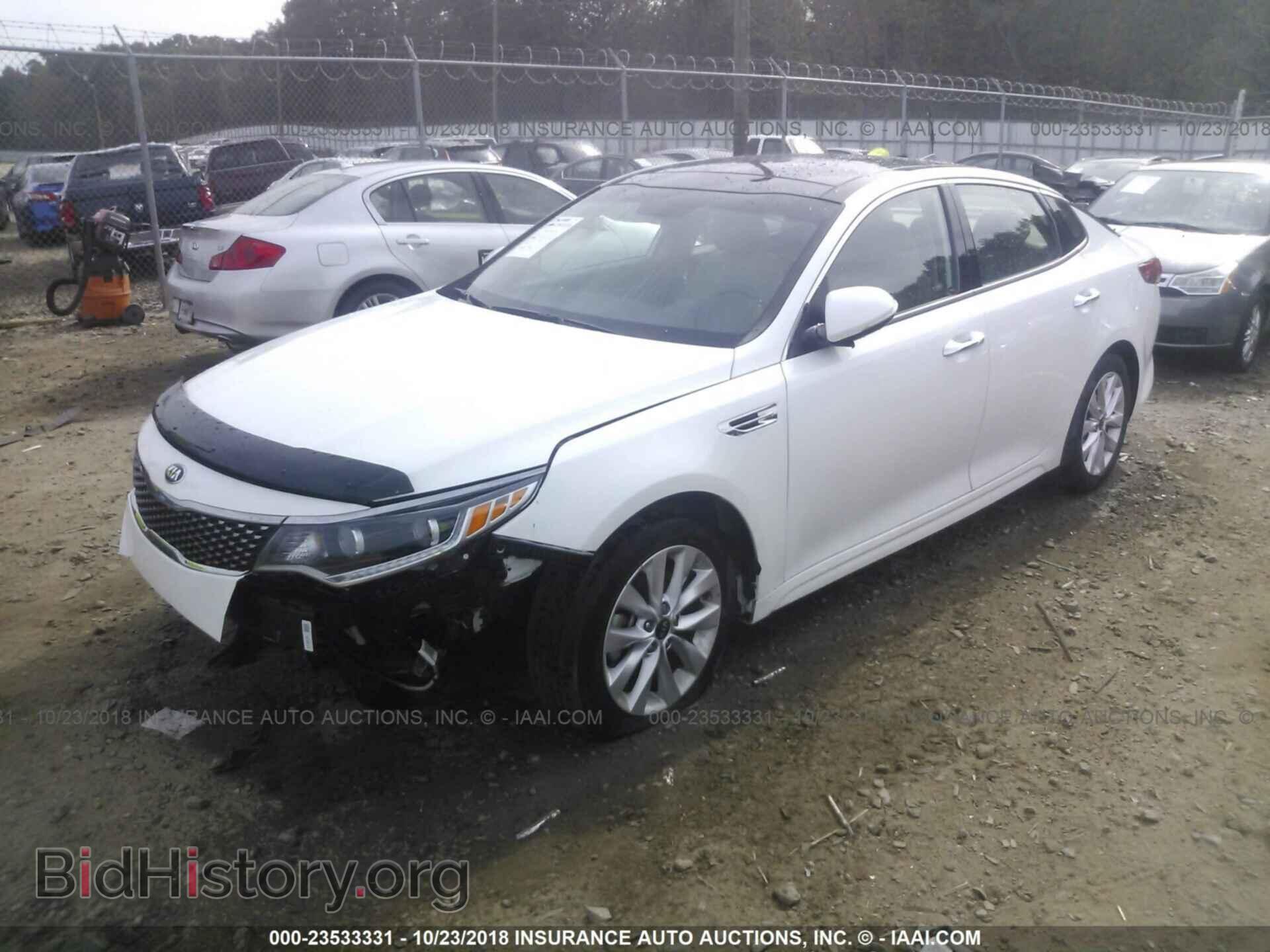 2016 Kia Optima - VIN: 5XXGU4L30GG005806 - Фото 2