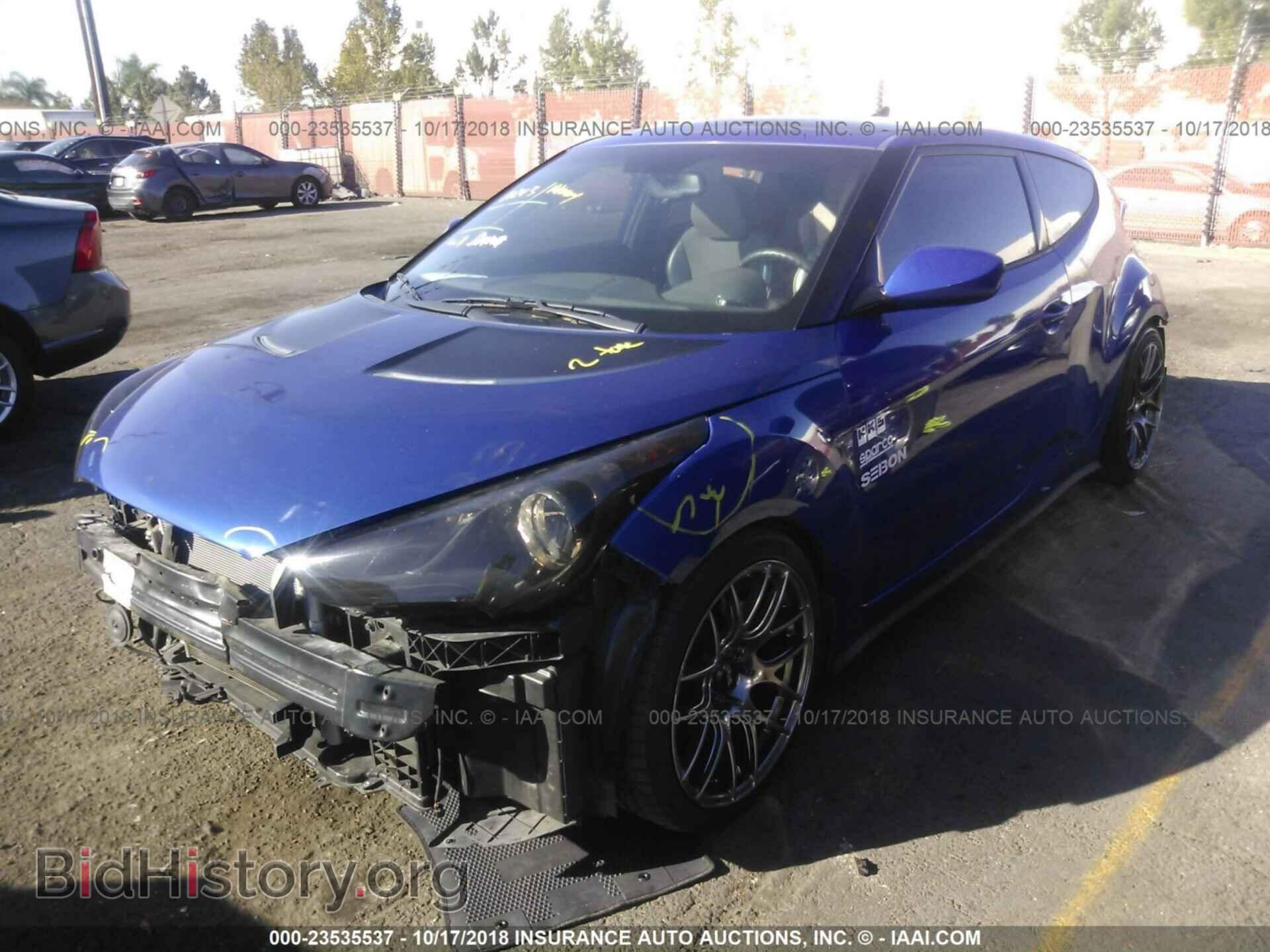 2012 Hyundai Veloster - VIN: KMHTC6AD6CU043646 - Фото 2