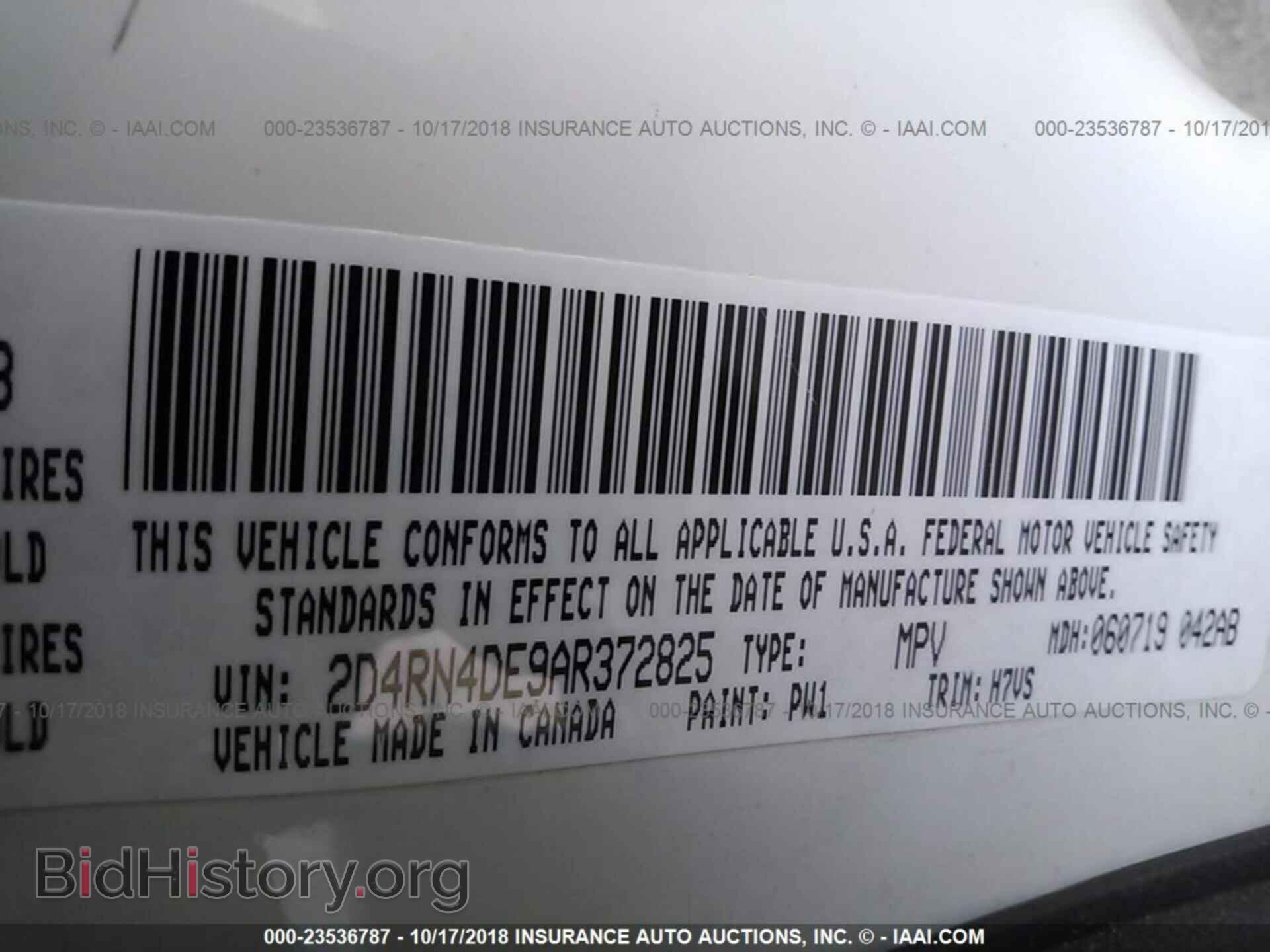 2010 DODGE GRAND CARAVAN - VIN: 2D4RN4DE9AR372825 - Фото 9