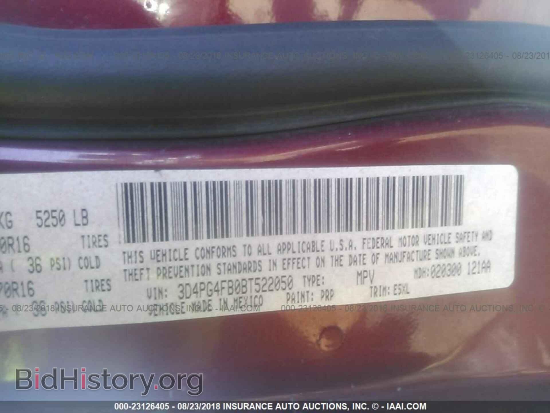 2011 DODGE JOURNEY - VIN: 3D4PG4FB0BT522050 - Photo 9