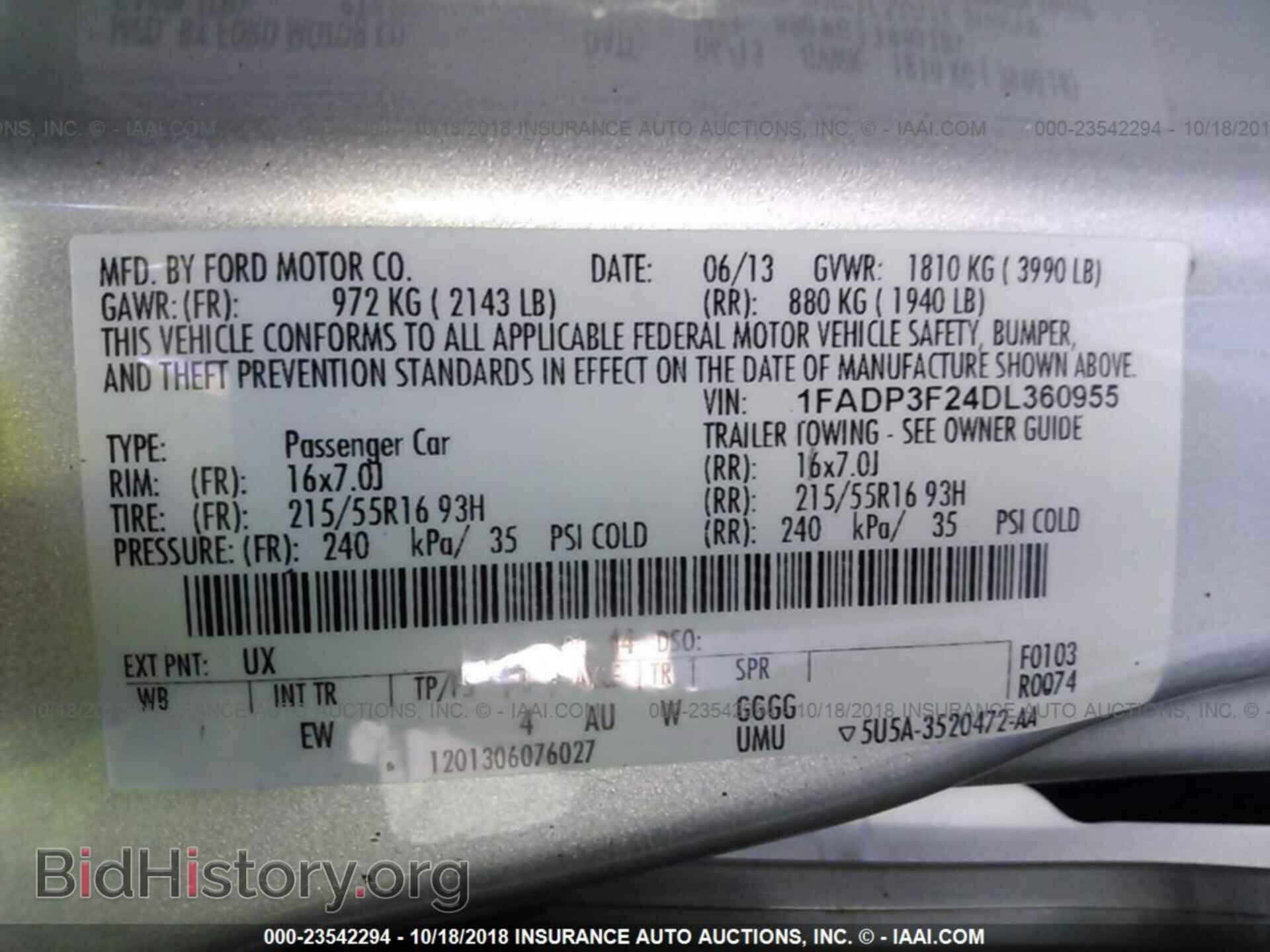 2013 FORD FOCUS - VIN: 1FADP3F24DL360955 - Photo 9