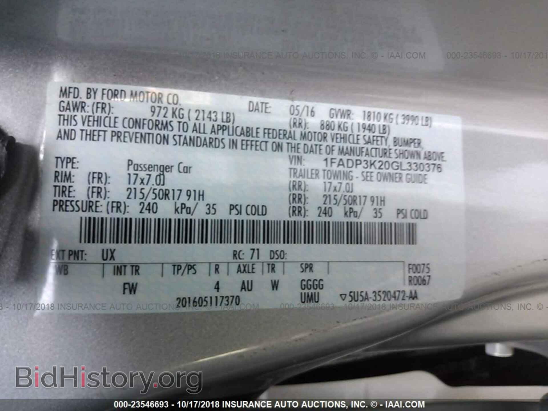 2016 Ford Focus - VIN: 1FADP3K20GL330376 - Photo 9