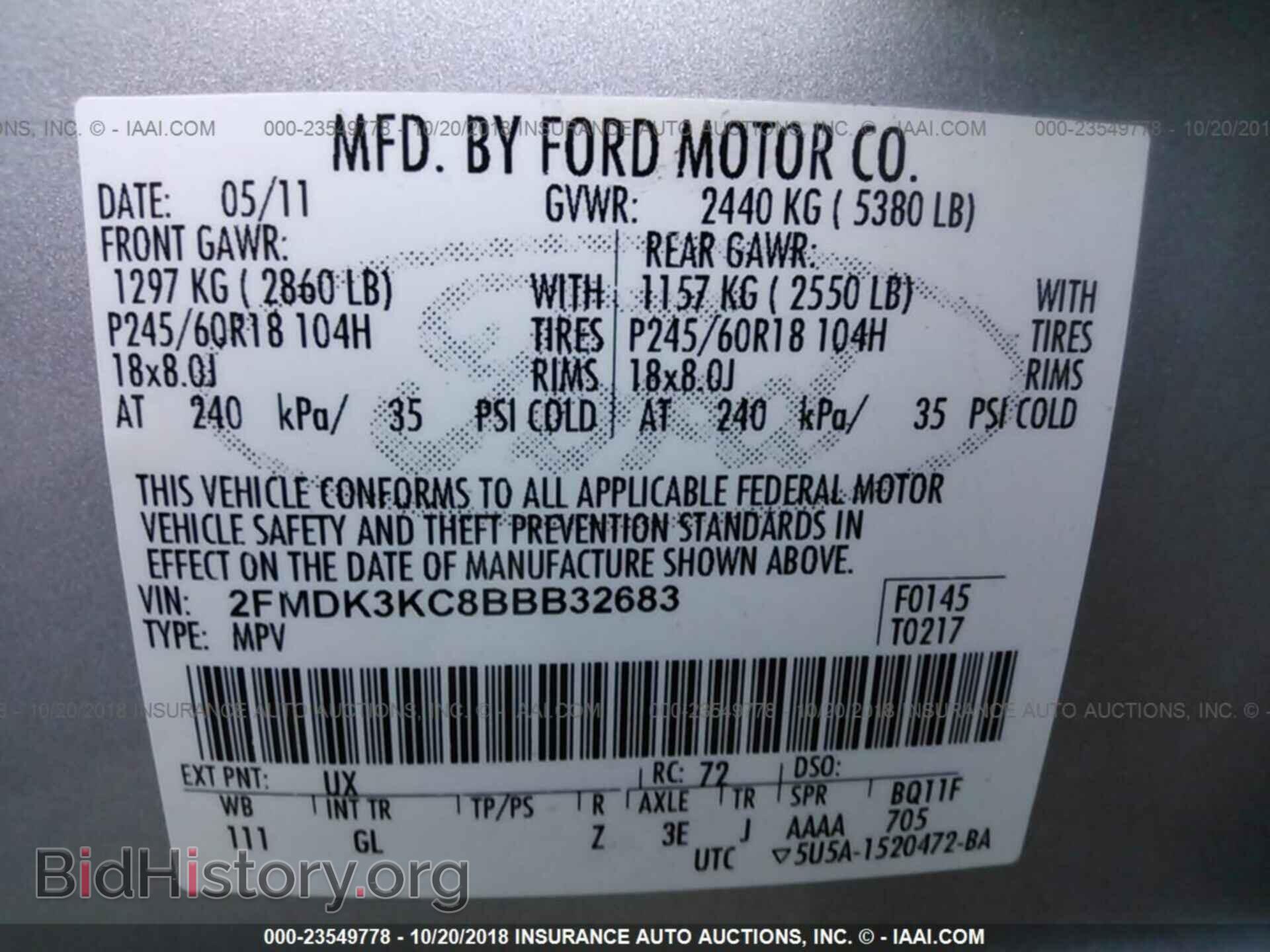 2011 Ford Edge - VIN: 2FMDK3KC8BBB32683 - Photo 9
