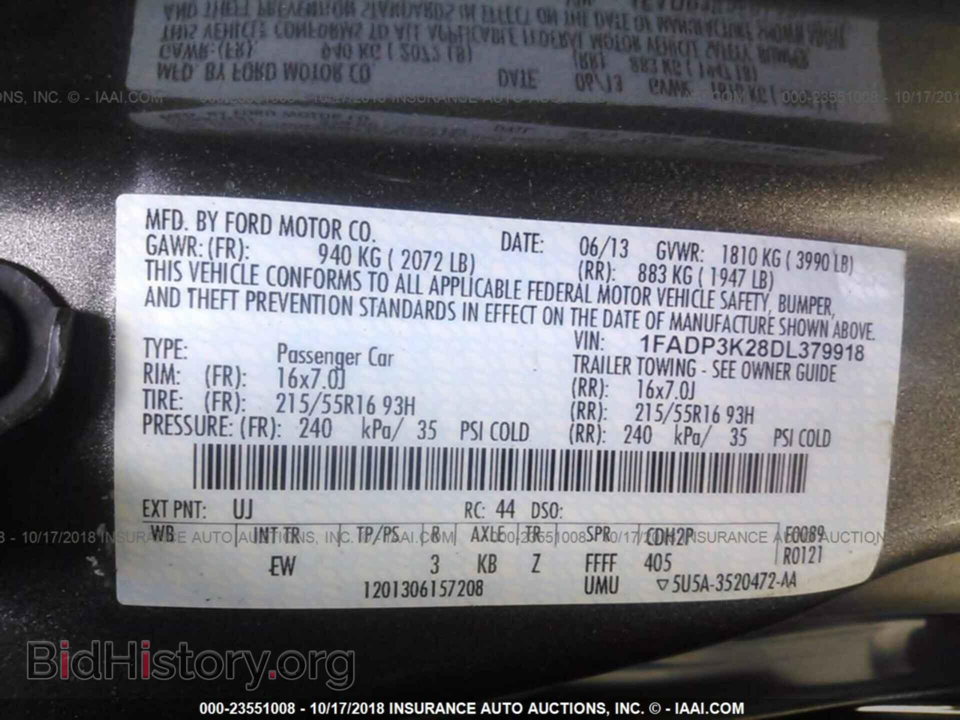 2013 Ford Focus - VIN: 1FADP3K28DL379918 - Photo 9
