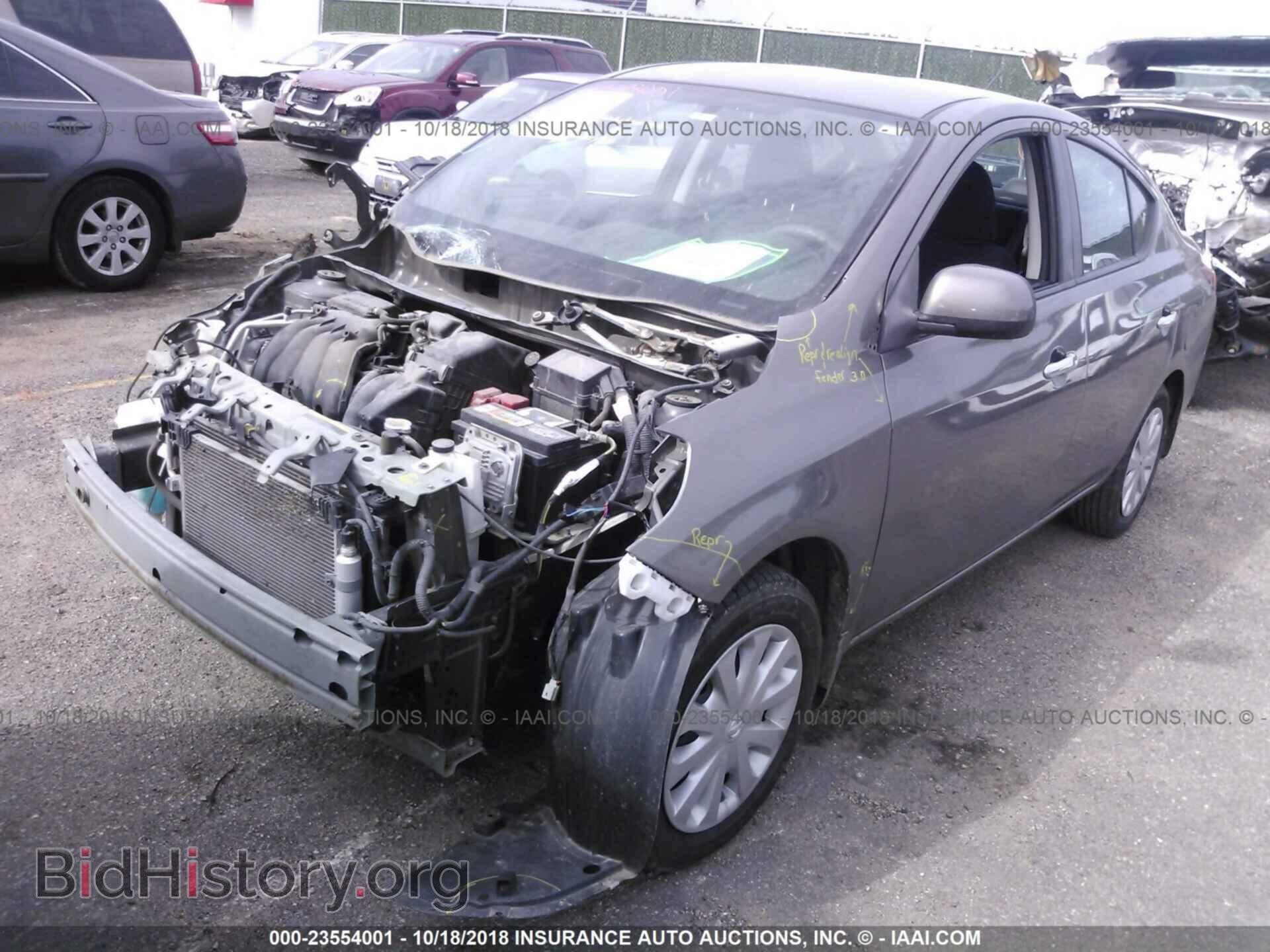 2012 Nissan Versa - VIN: 3N1CN7AP1CL847252 - Фото 2