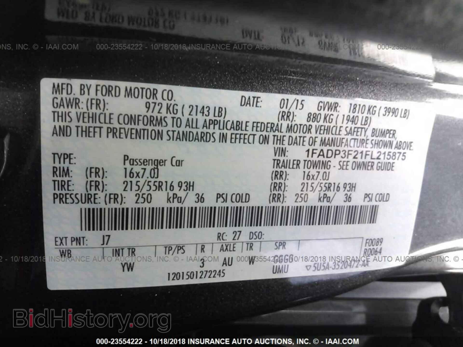 2015 Ford Focus - VIN: 1FADP3F21FL215875 - Фото 9
