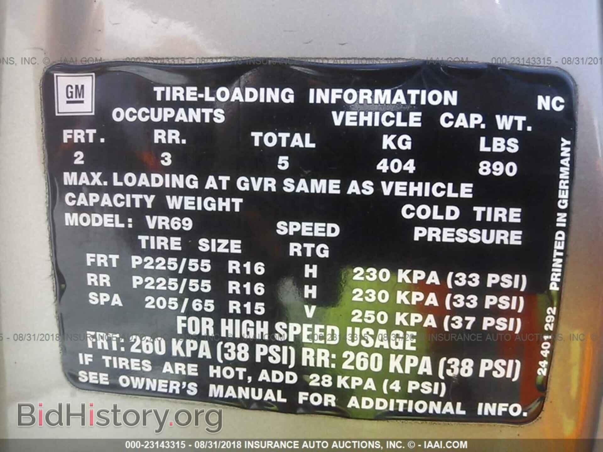 2000 CADILLAC CATERA - VIN: W06VR54R9YR087584 - Фото 9