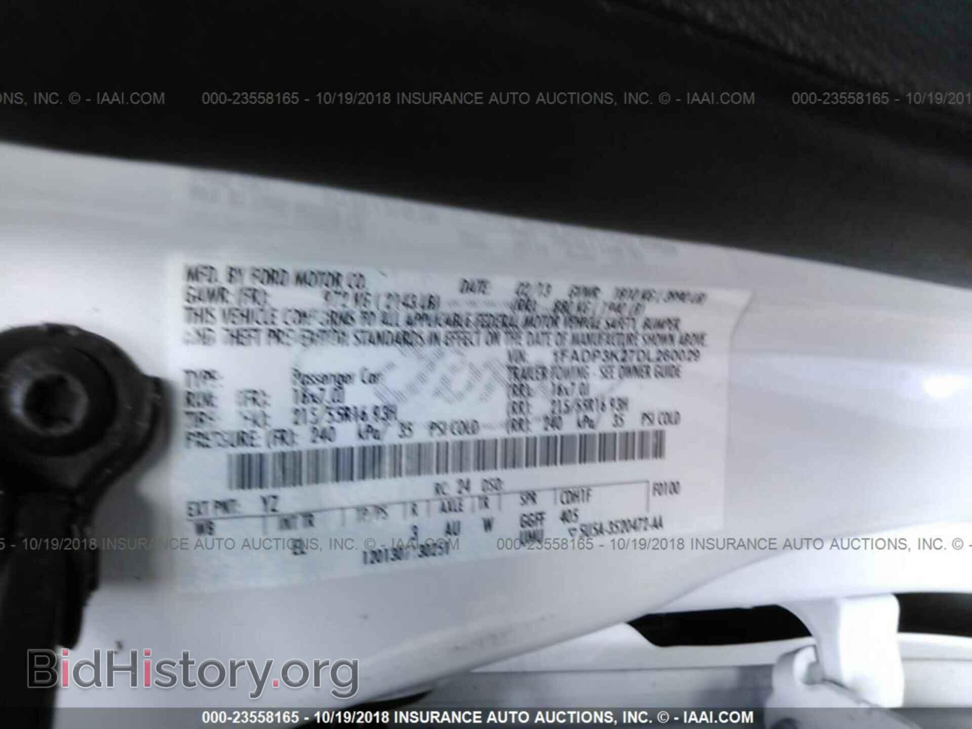 2013 FORD FOCUS - VIN: 1FADP3K27DL260029 - Фото 9