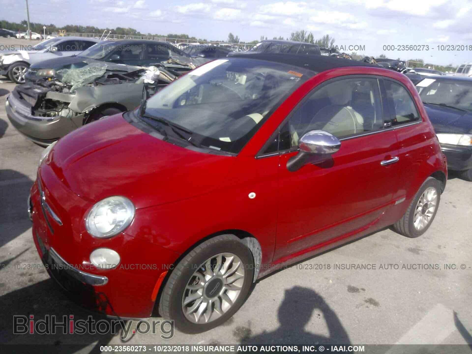 2012 Fiat 500 - VIN: 3C3CFFER5CT109202 - Фото 2