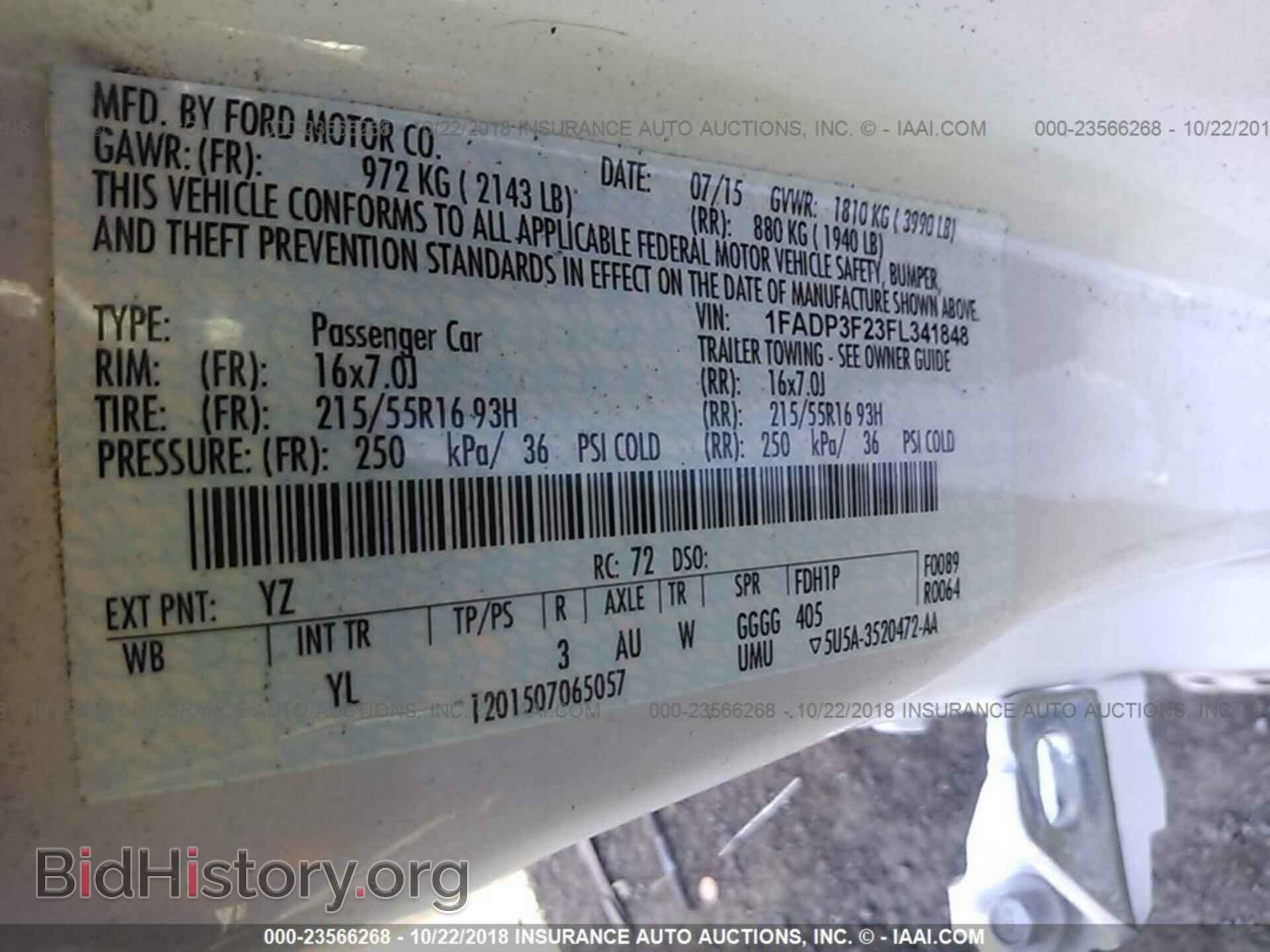 2015 FORD FOCUS - VIN: 1FADP3F23FL341848 - Photo 9