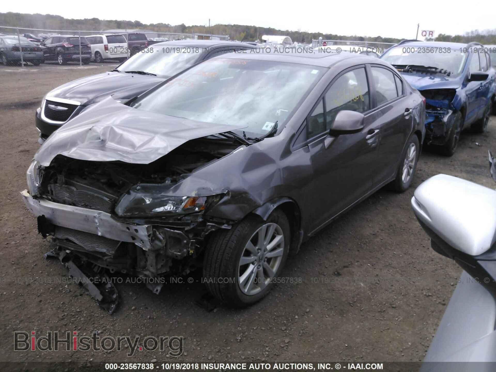 2012 Honda Civic - VIN: 19XFB2F89CE301469 - Фото 2