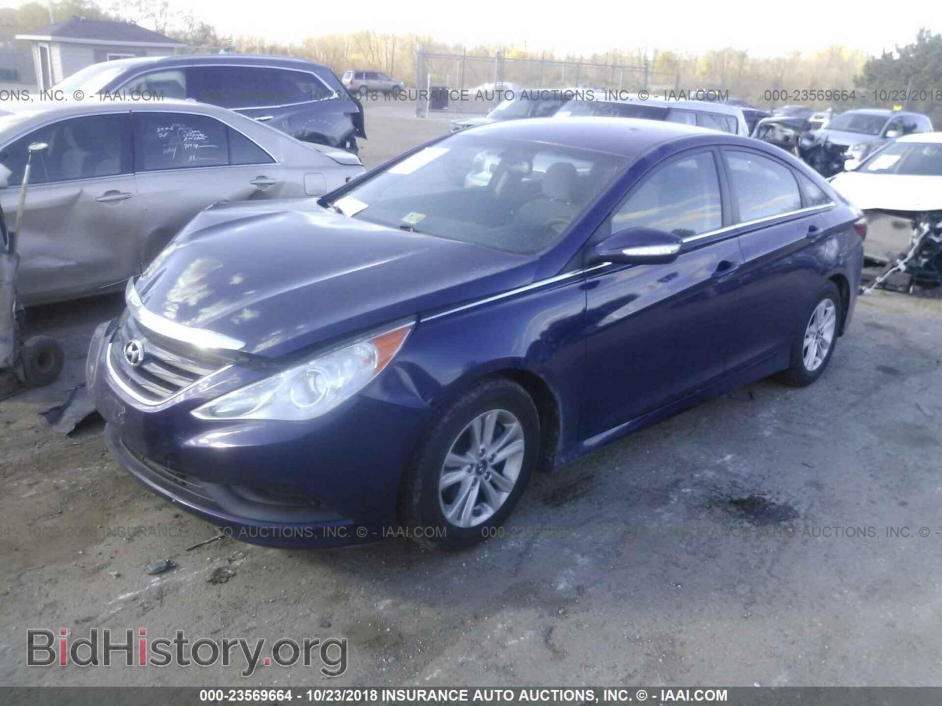 2014 HYUNDAI SONATA - VIN: 5NPEB4AC3EH852692 - Фото 2
