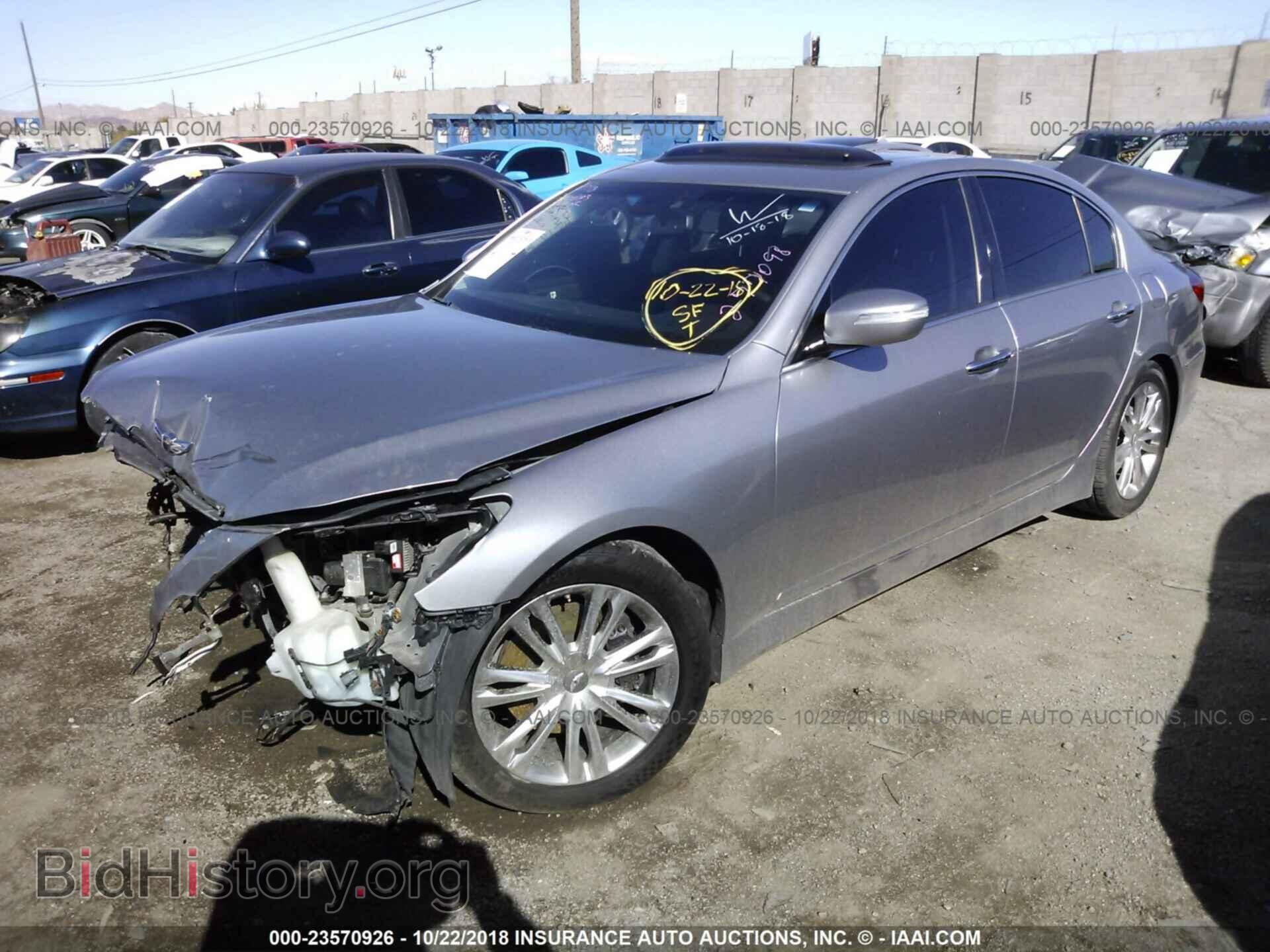 2012 HYUNDAI GENESIS - VIN: KMHGC4DD6CU208077 - Фото 2
