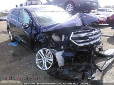 2016 Ford EDGE, blue — VIN 2FMPK3J86GBB48253, IAAI