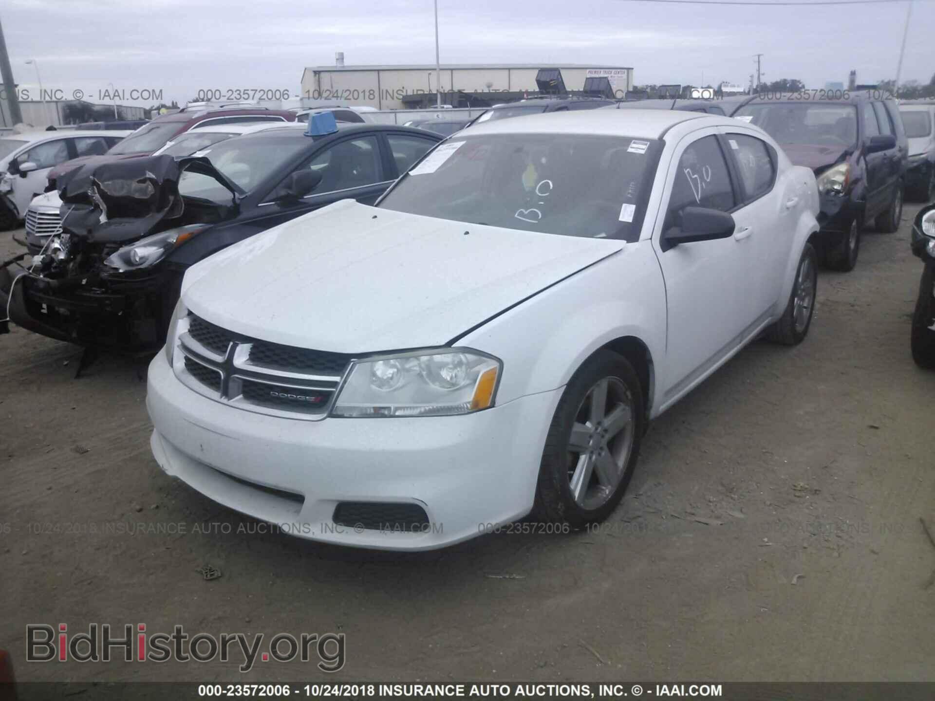 2013 Dodge Avenger - VIN: 1C3CDZAB4DN625522 - Фото 2