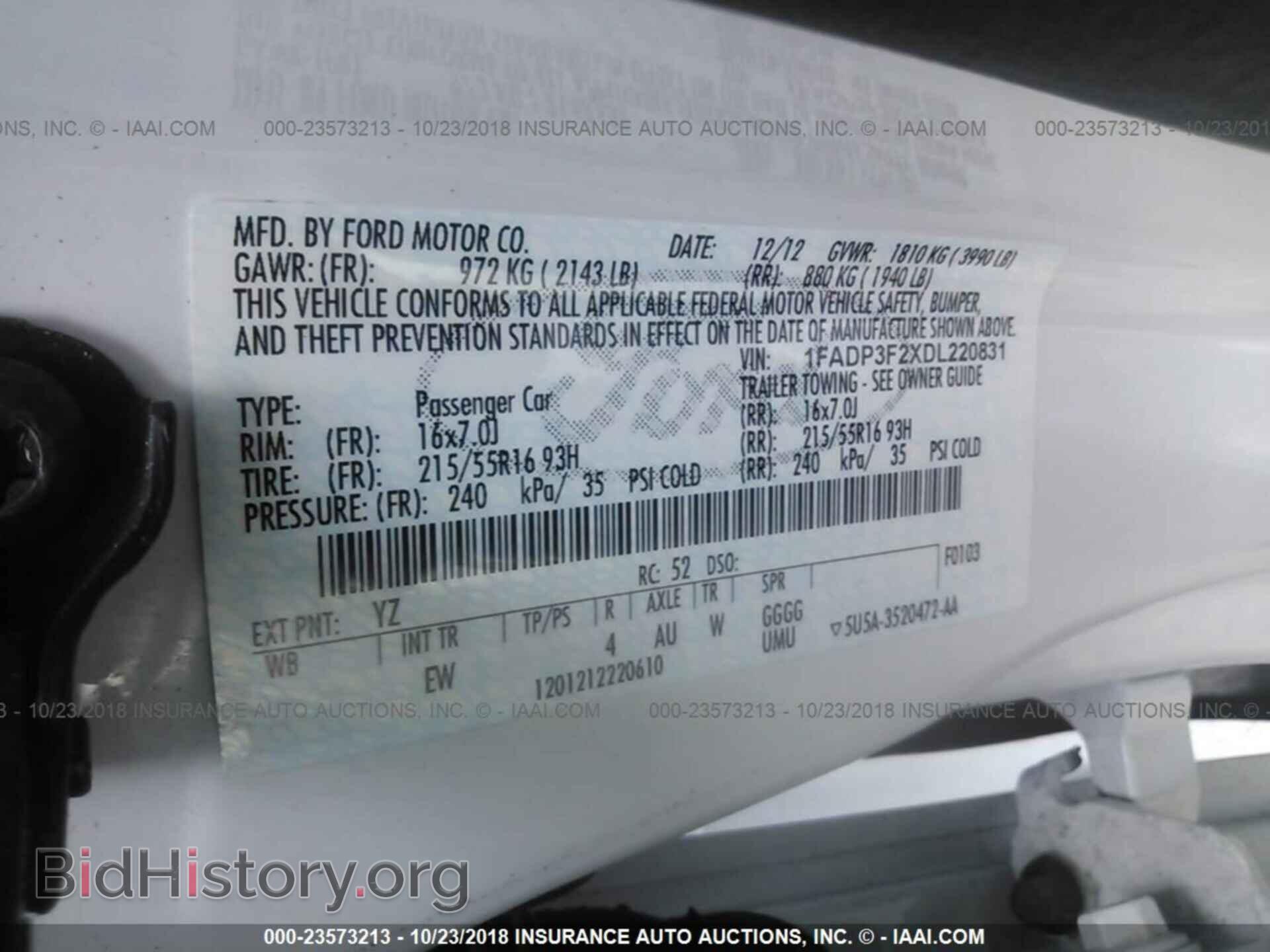 2013 Ford Focus - VIN: 1FADP3F2XDL220831 - Фото 9
