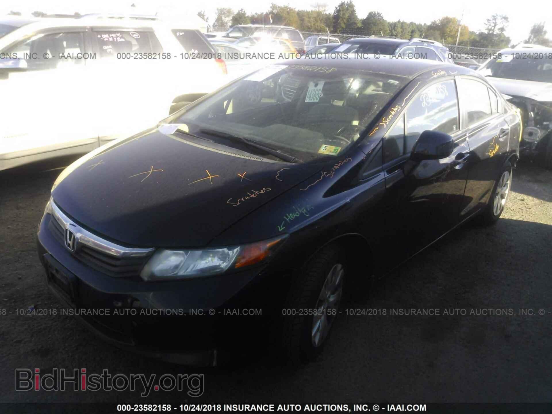 2012 Honda Civic - VIN: 19XFB2F55CE092270 - Фото 2