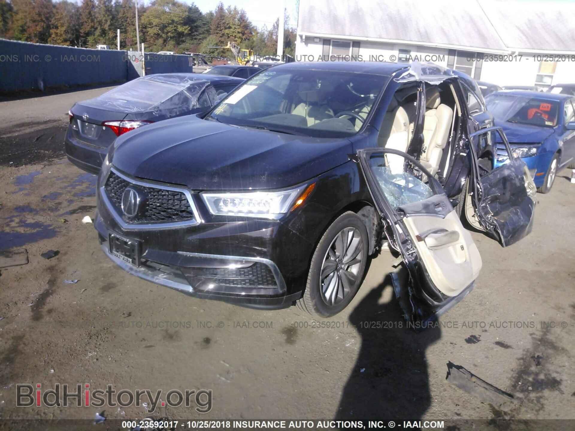 2017 Acura Mdx - VIN: 5FRYD4H55HB040603 - Фото 2