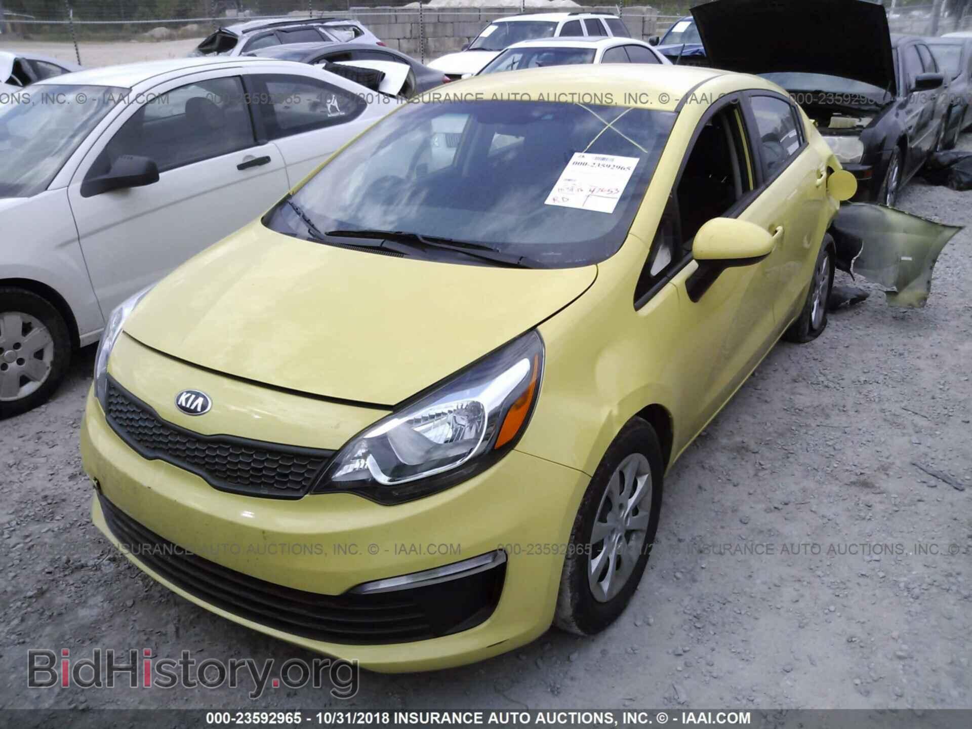 2016 KIA RIO - VIN: KNADM4A36G6681825 - Фото 2