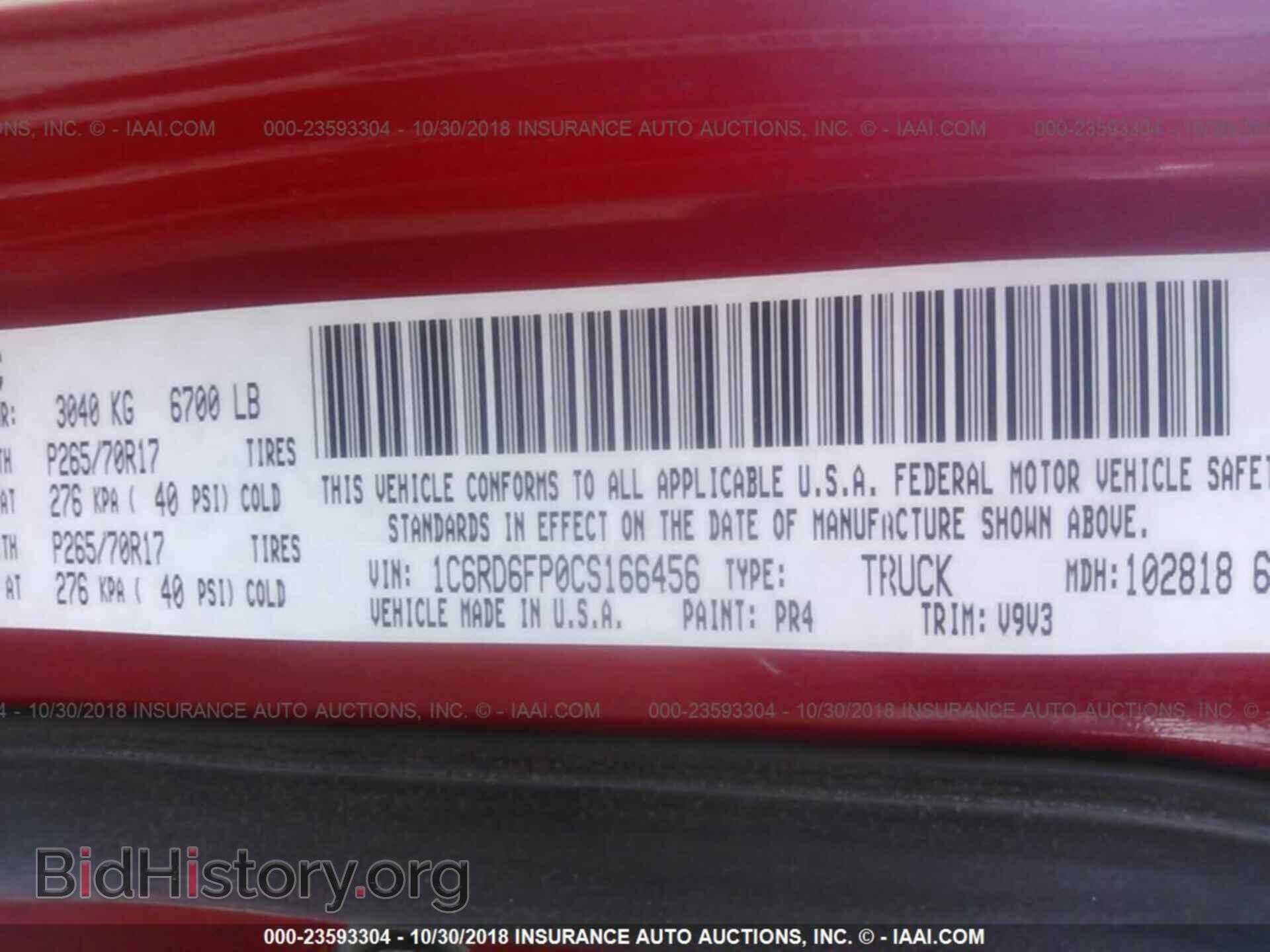 2012 Dodge Ram 1500 - VIN: 1C6RD6FP0CS166456 - Photo 9