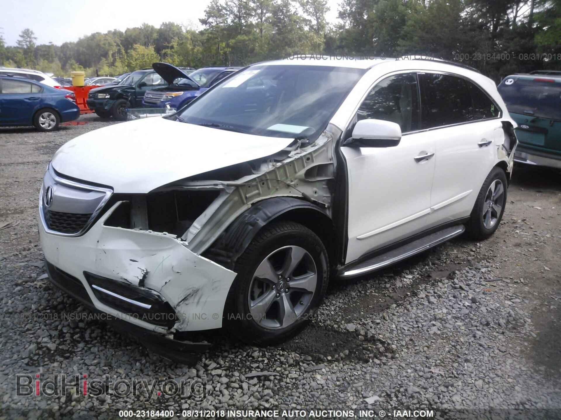 2014 ACURA MDX - VIN: 5FRYD3H21EB002927 - Фото 2