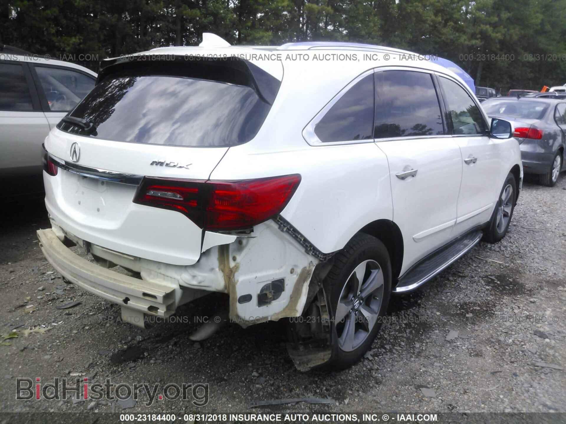 2014 ACURA MDX - VIN: 5FRYD3H21EB002927 - Фото 4