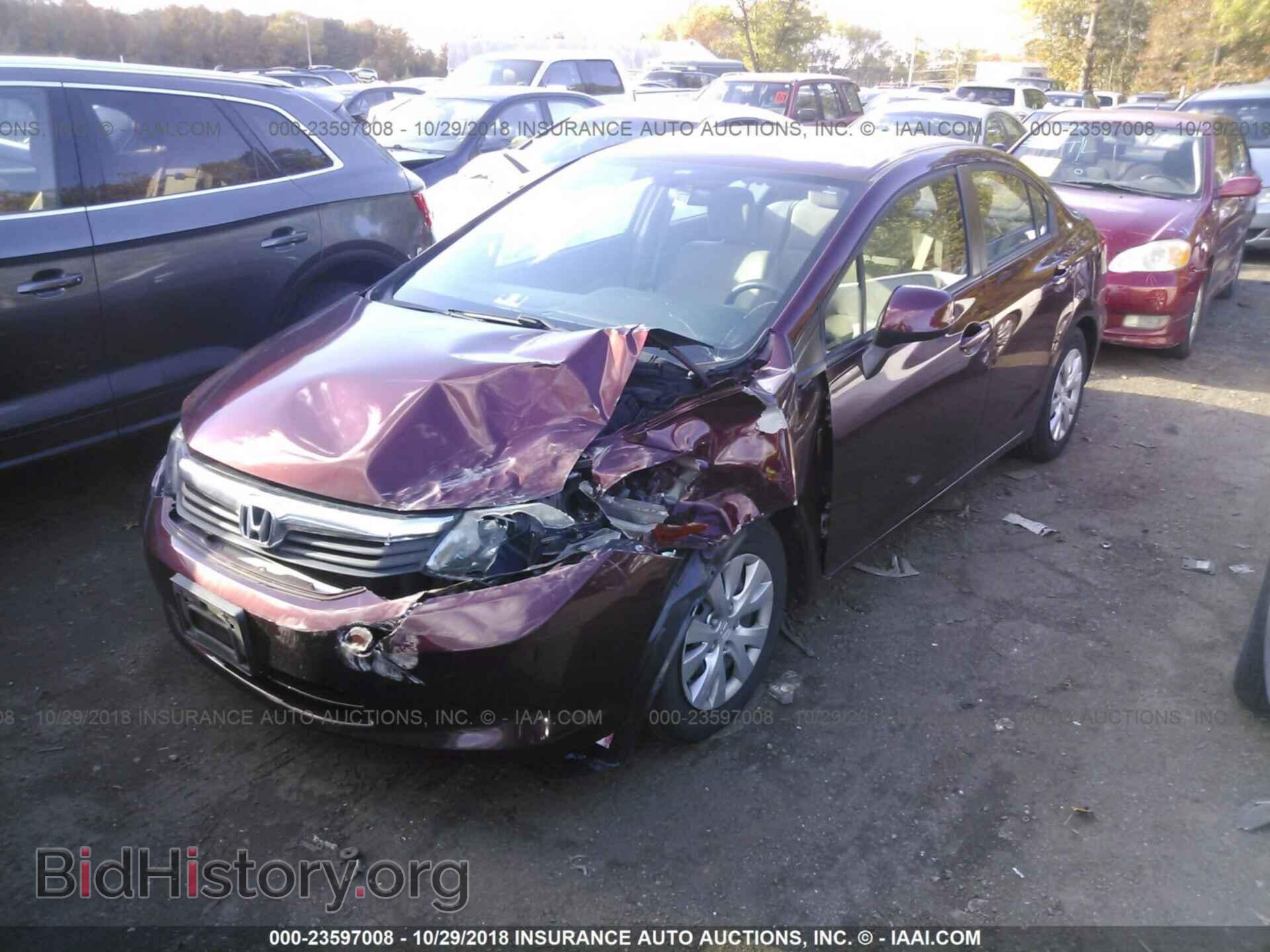 2012 Honda Civic - VIN: 19XFB2F5XCE323163 - Фото 2