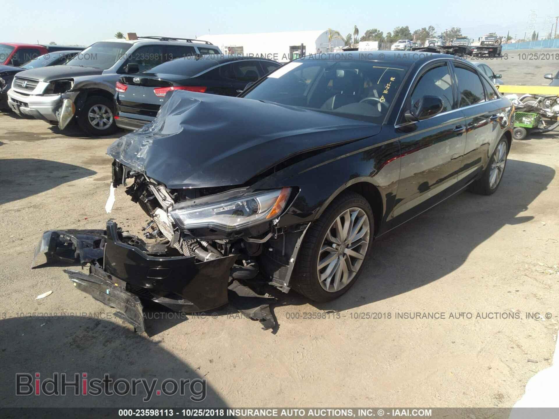 2014 AUDI A6 - VIN: WAUGFAFC2EN134164 - Фото 2