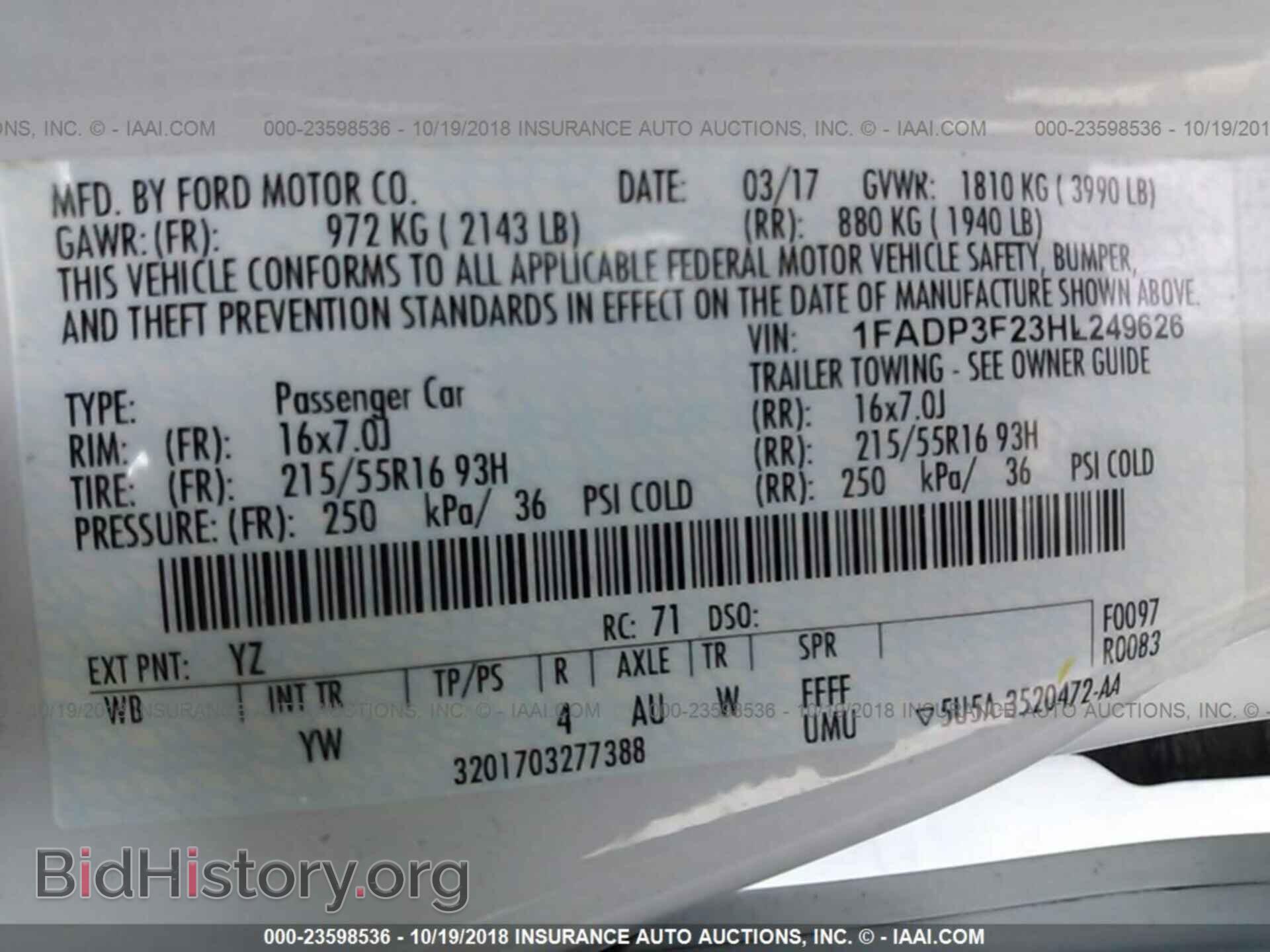 2017 Ford Focus - VIN: 1FADP3F23HL249626 - Photo 9