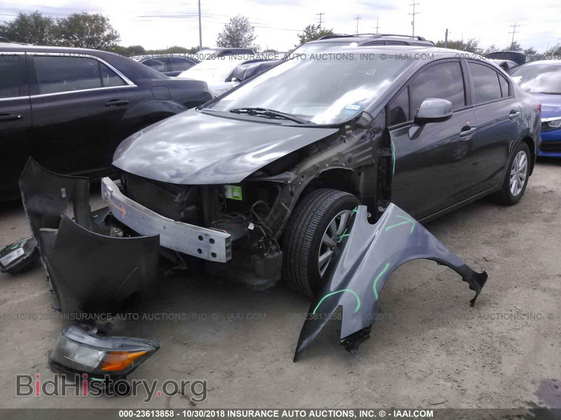 2012 Honda Civic - VIN: 2HGFB2F95CH551824 - Photo 2