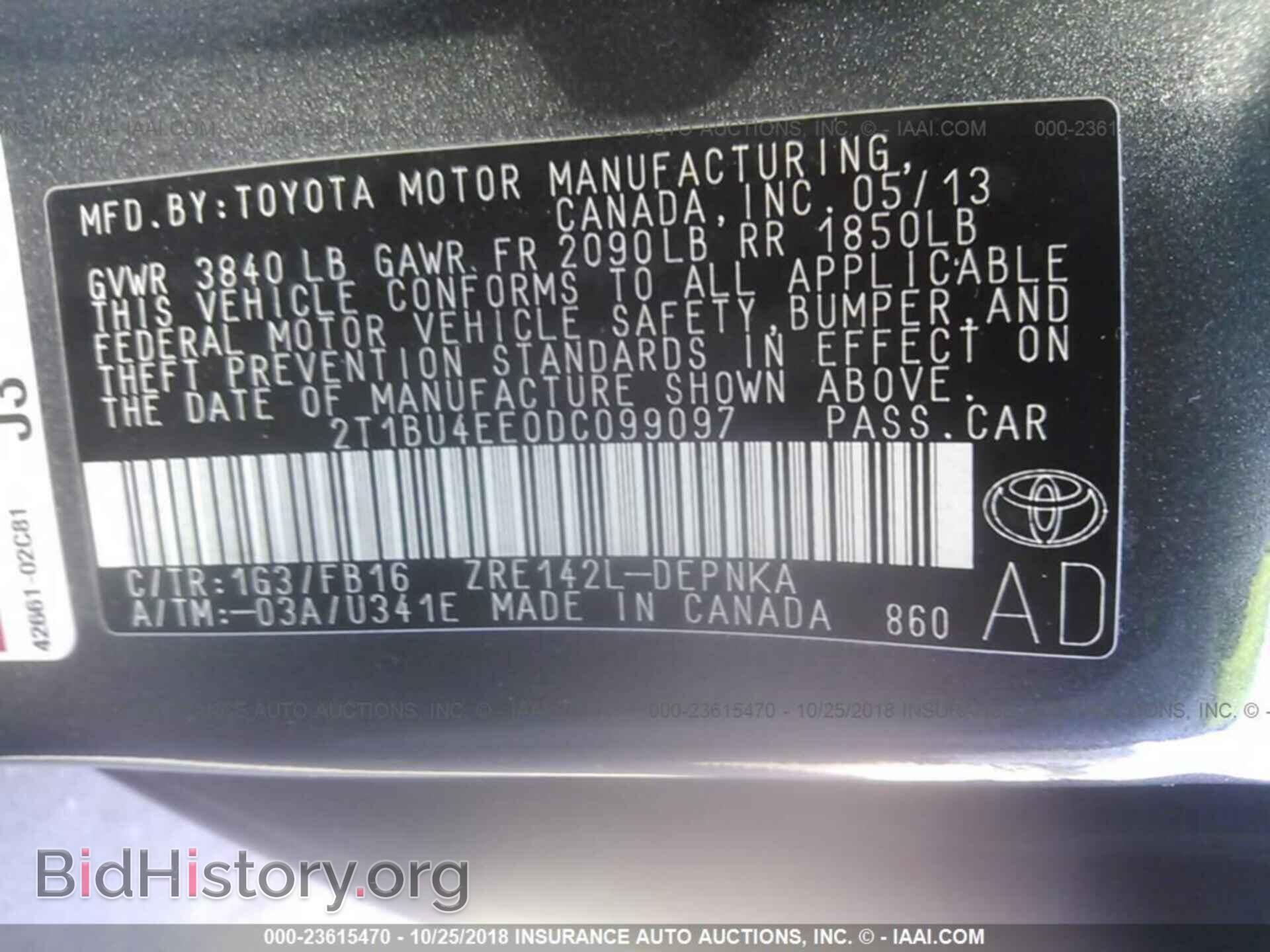 2013 Toyota Corolla - VIN: 2T1BU4EE0DC099097 - Photo 9