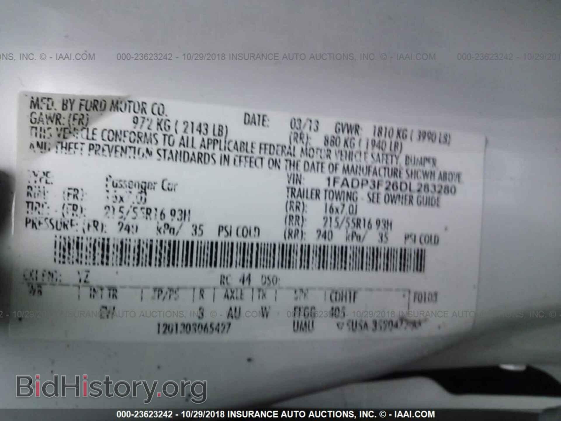 2013 Ford Focus - VIN: 1FADP3F26DL283280 - Фото 9