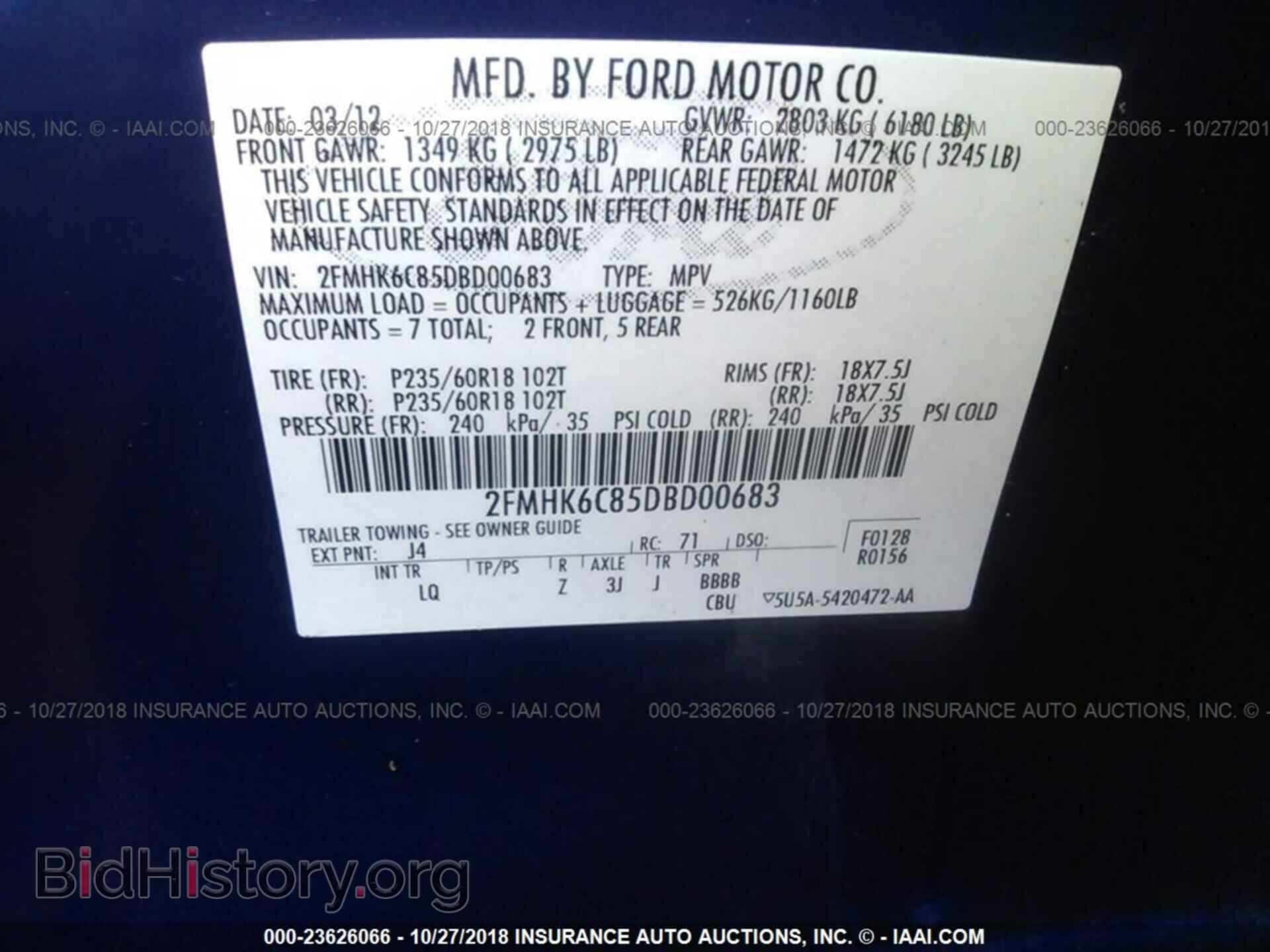 2013 FORD FLEX - VIN: 2FMHK6C85DBD00683 - Photo 9