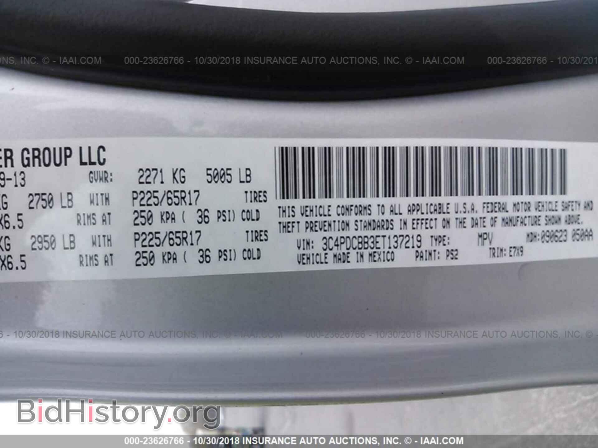 2014 DODGE JOURNEY - VIN: 3C4PDCBB3ET137219 - Photo 9
