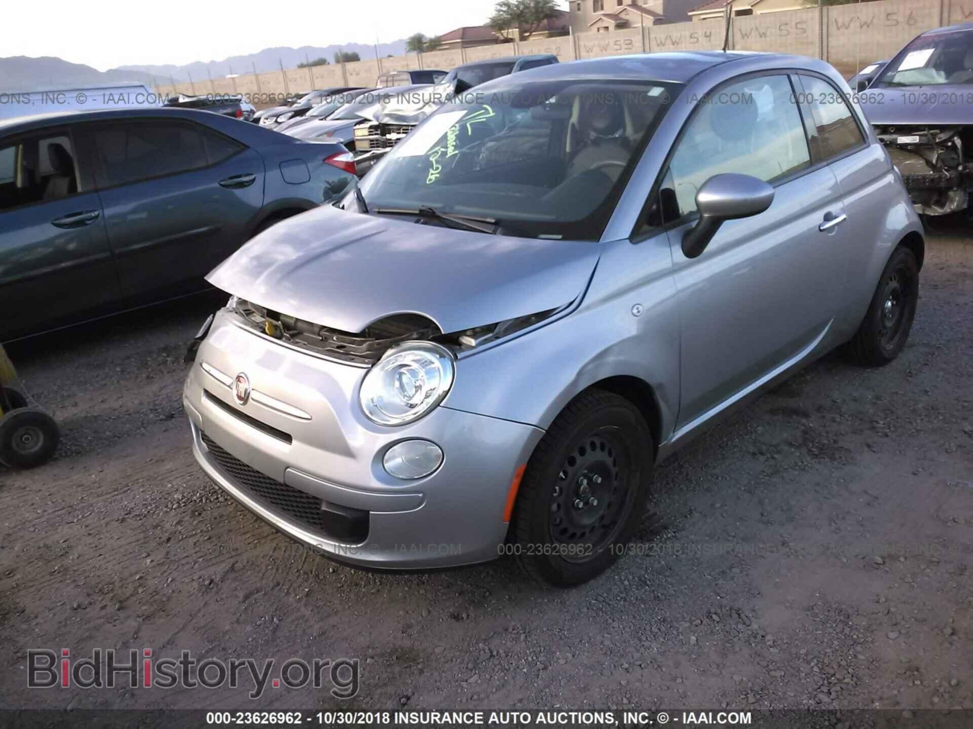 2015 FIAT 500 - VIN: 3C3CFFAR2FT643168 - Фото 2